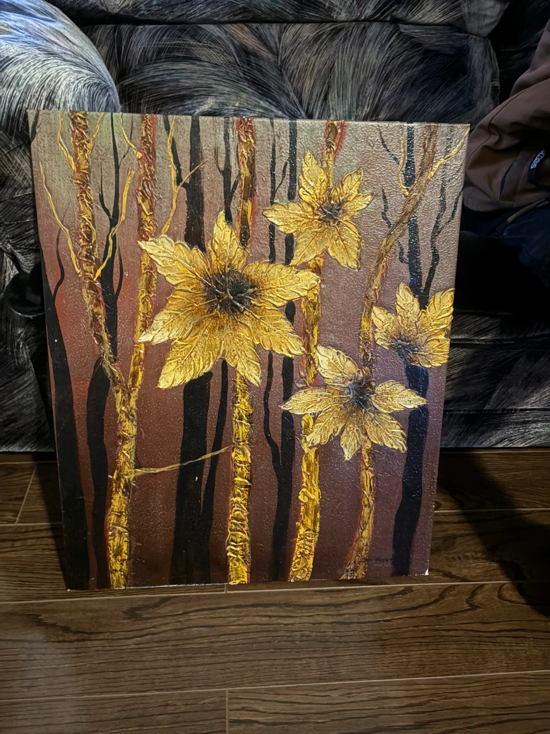 Canvas Painting of Flowers