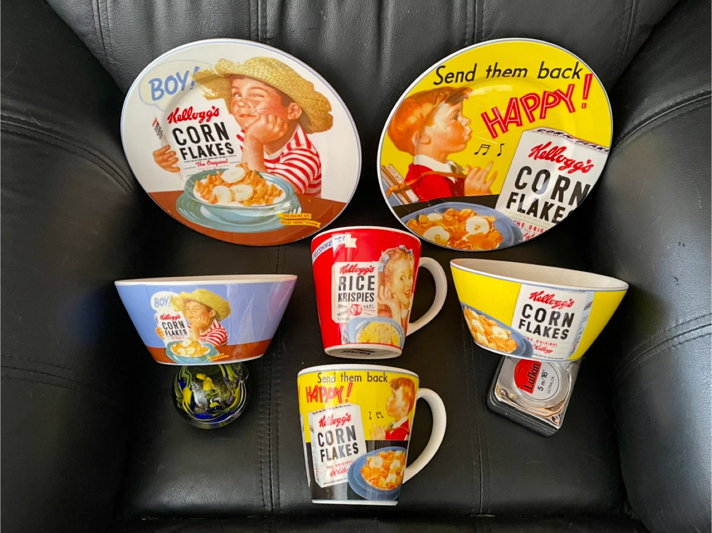 Kellogg's Vintage Cereal Bowls, Plates & Mugs Set