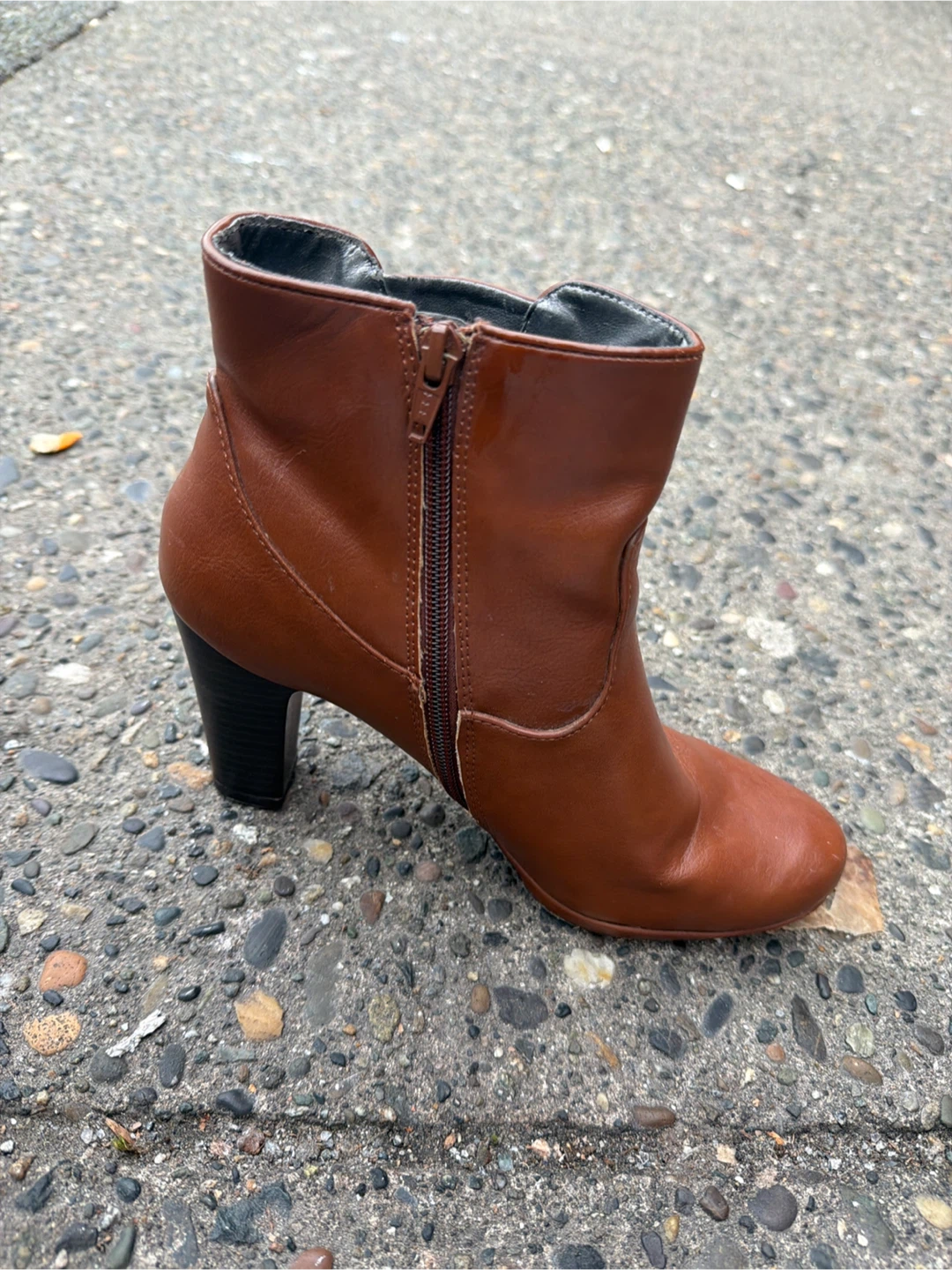 Brown Leather Ankle Boots
