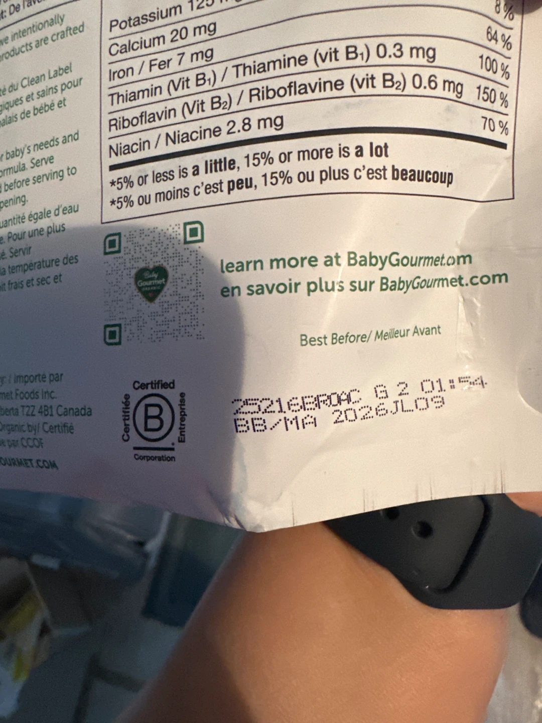 Baby Gourmet Organic Banana Raisin Oatmeal Baby Cereal 6+ Months - photo 2