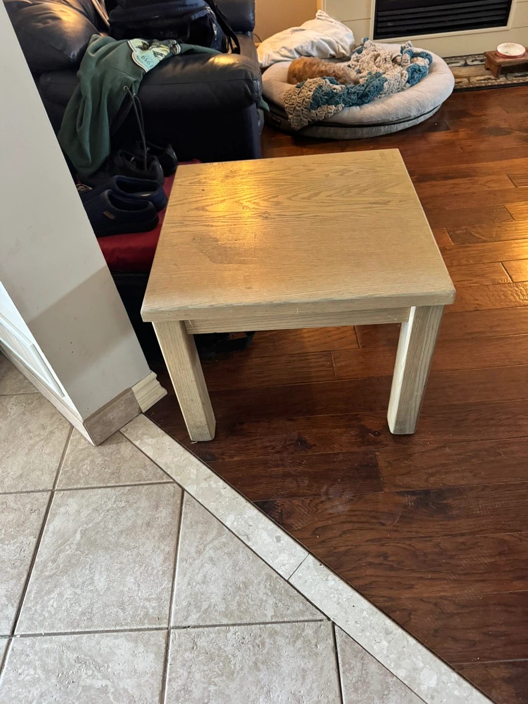 Light Gray Oak End Tables