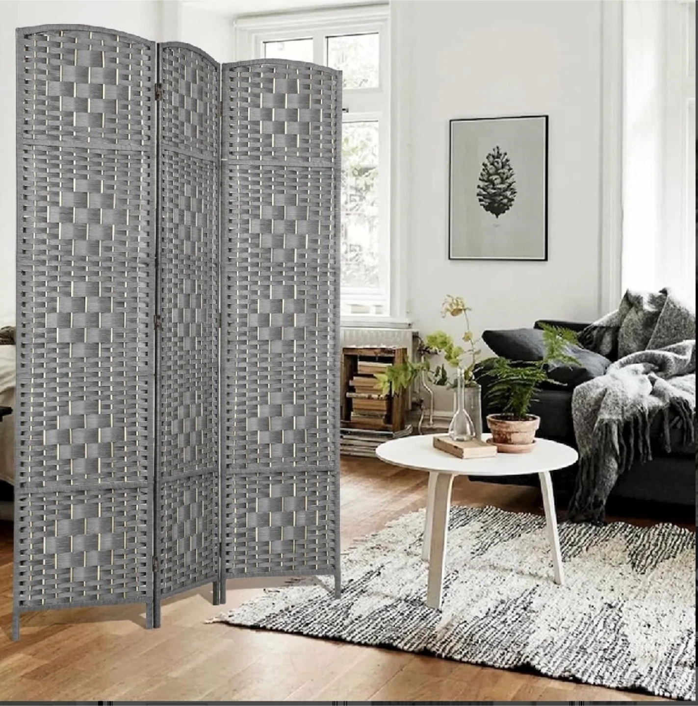 6Ft 3-Panel Room Divider