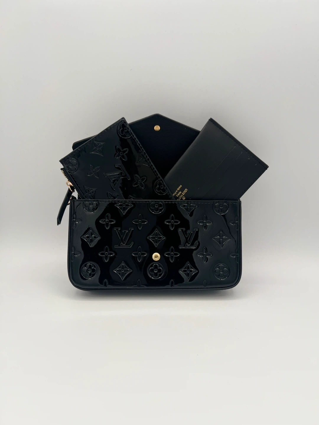Louis Vuitton Patent Monogram Pochette "Felicie" Wallet