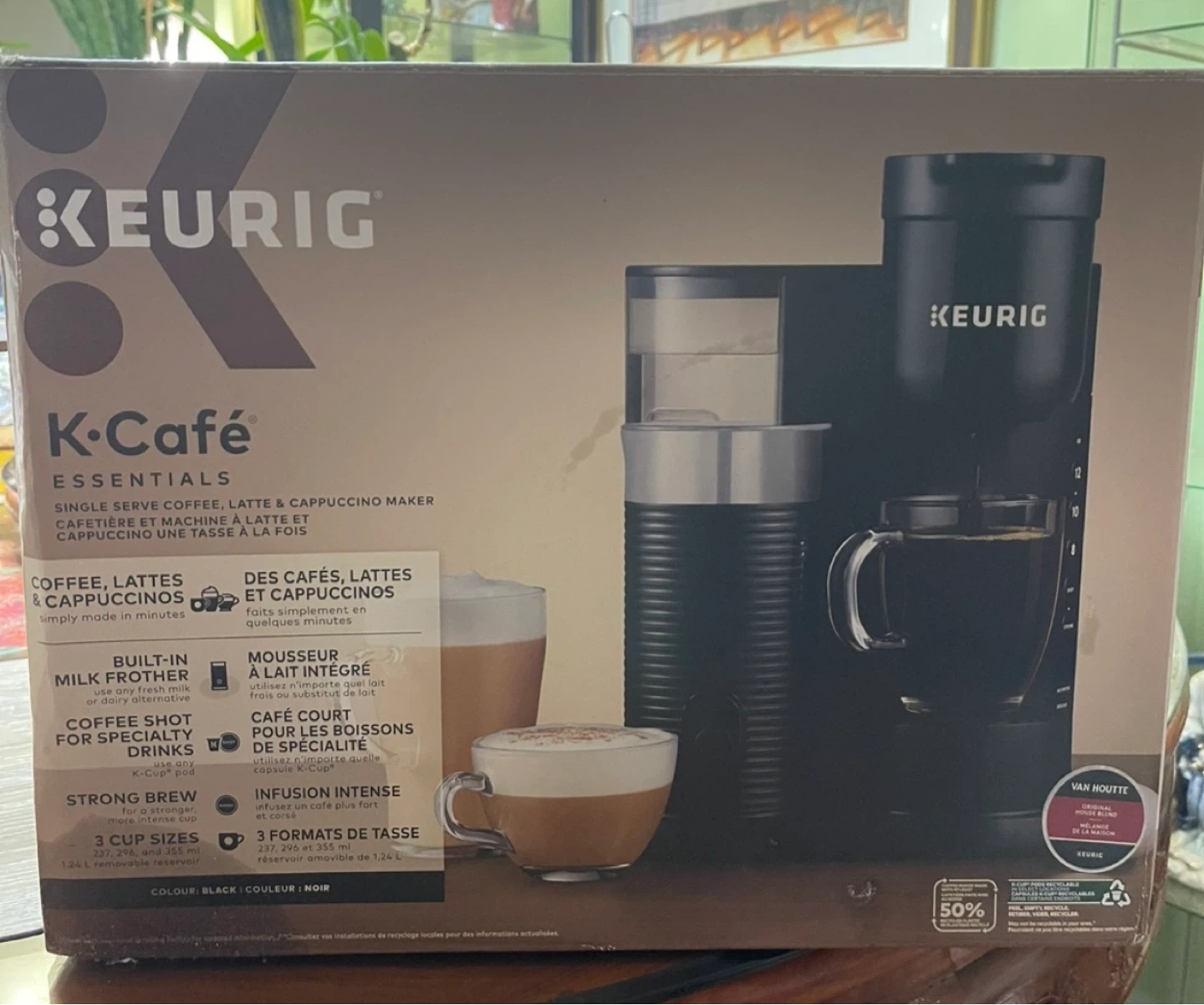 Keurig K-Café Essentials Coffee, Latte & Cappuccino Maker