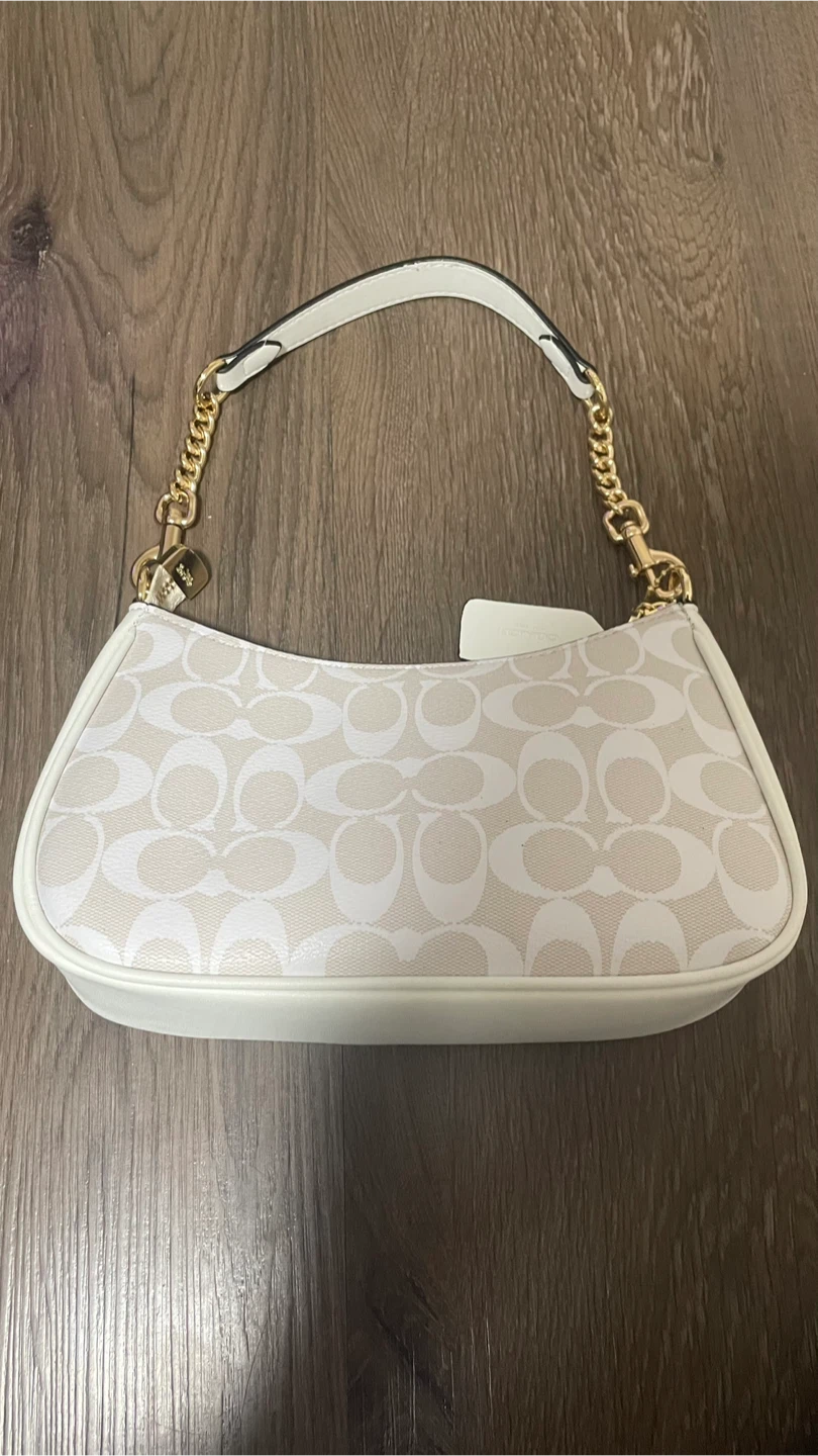 Coach Signature C Shoulder Bag - White/Tan - photo 2