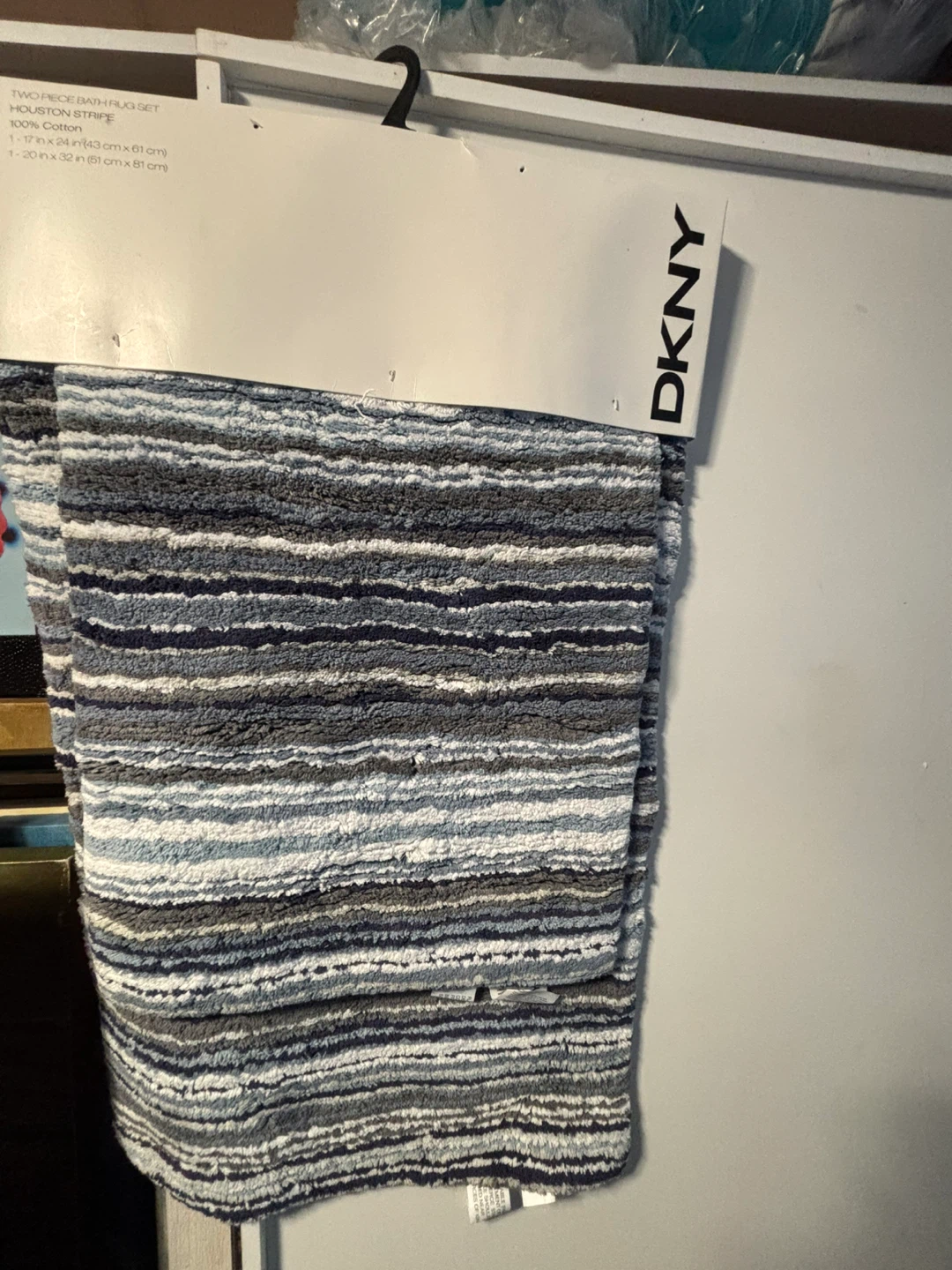 DKNY Houston Stripe Two-Piece Bath Rug Set