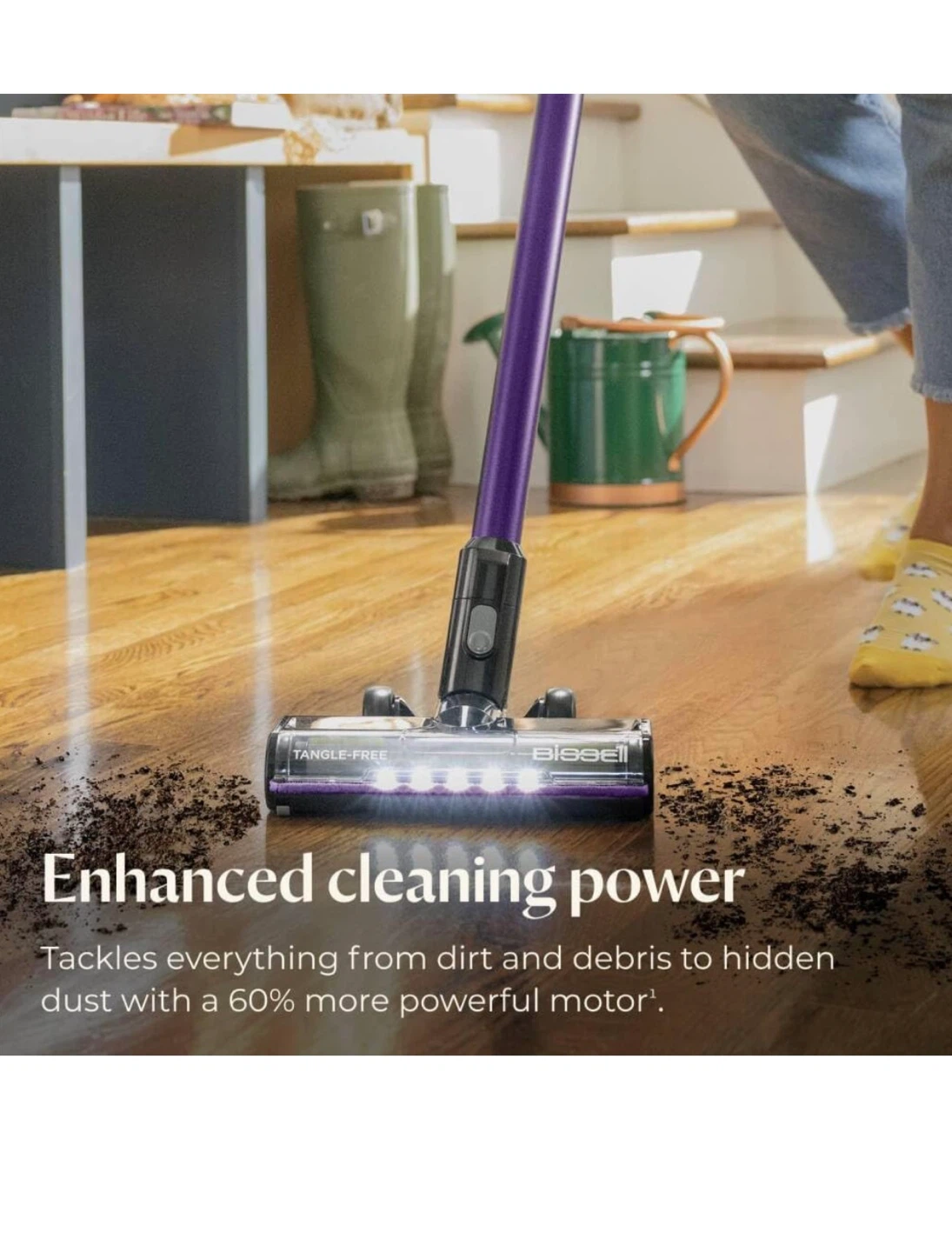 Bissell PowerClean XR Stick Vacuum Cleaner - Purple - photo 3