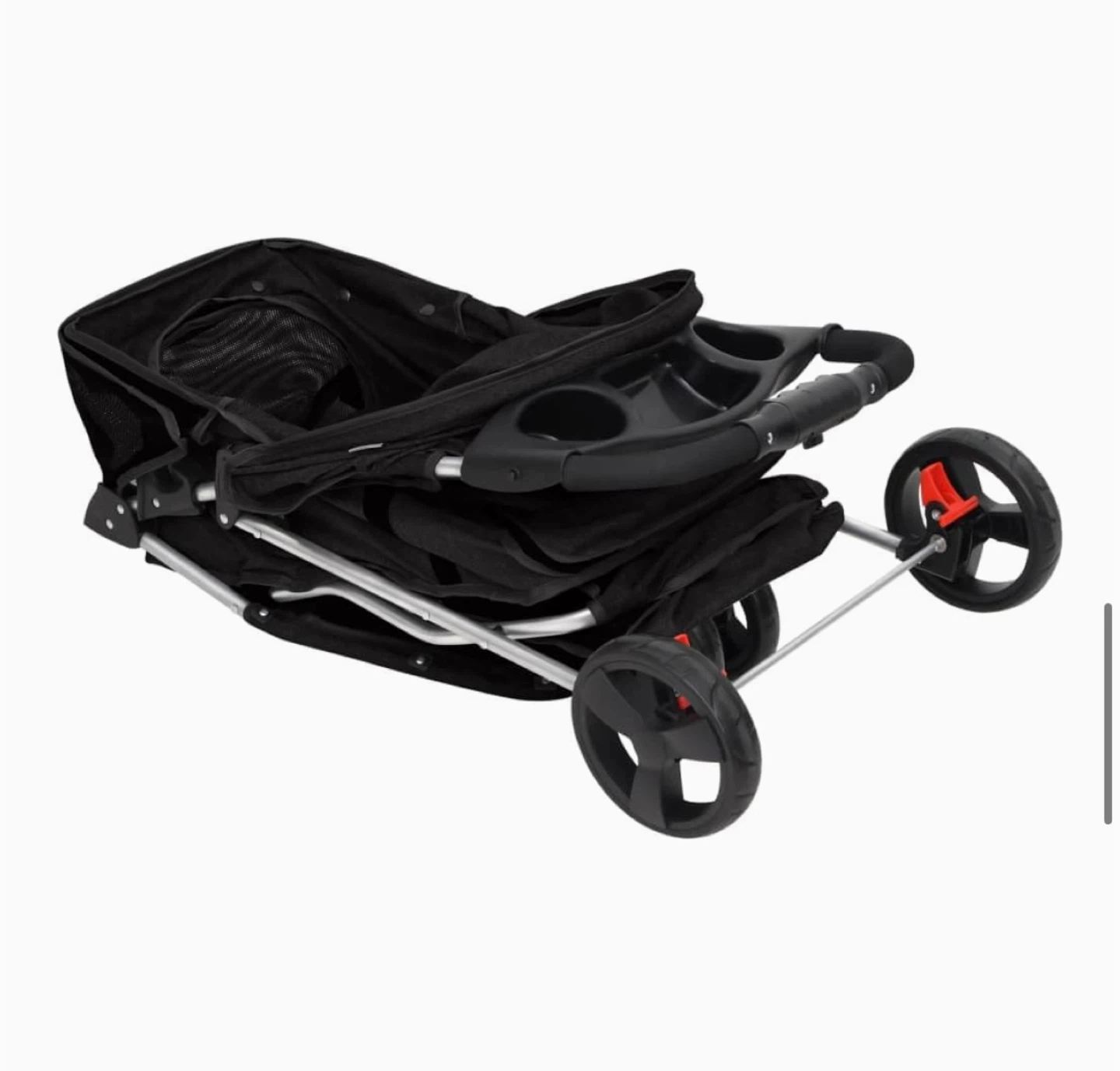 Black Pet/Dog Stroller with Storage Baskets - photo 5