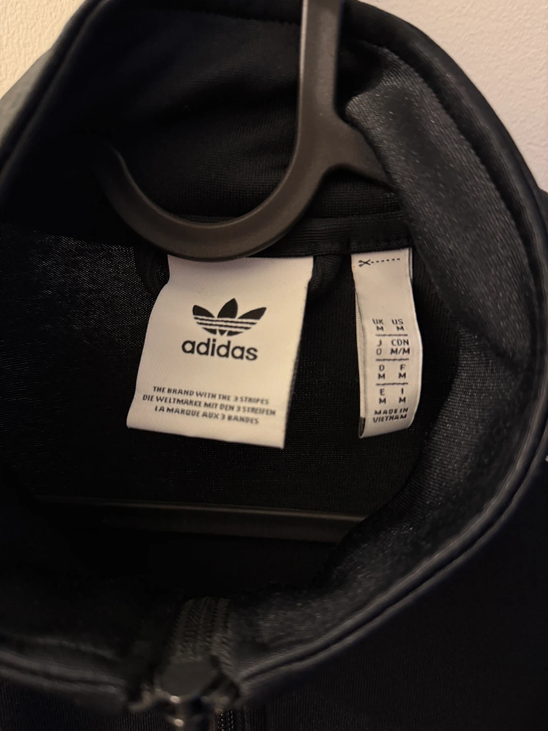Adidas Track Jacket - Black, Size M - photo 3