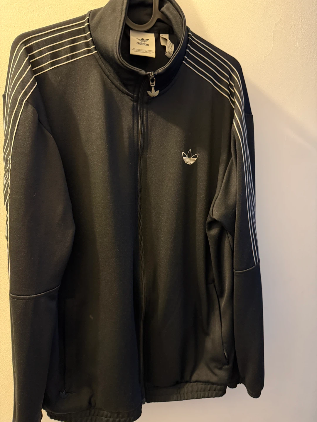 Adidas Track Jacket - Black, Size M