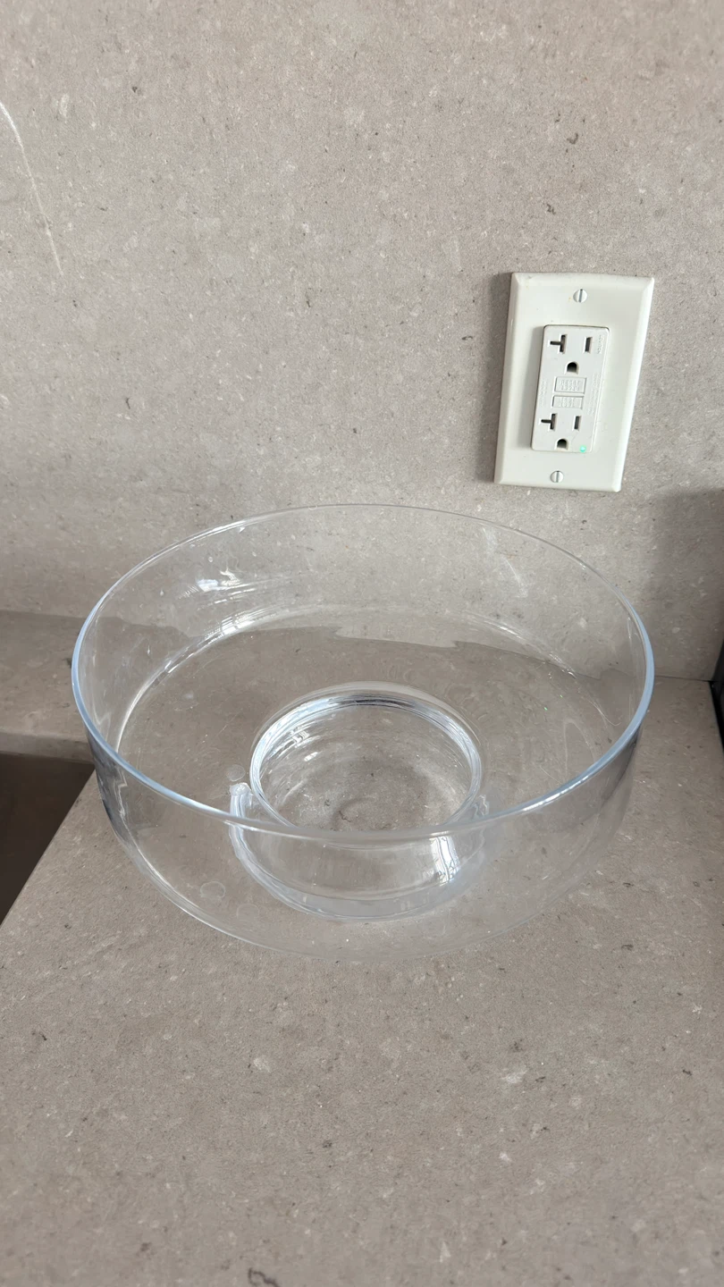 Clear Glass Serving Bowl - photo 2
