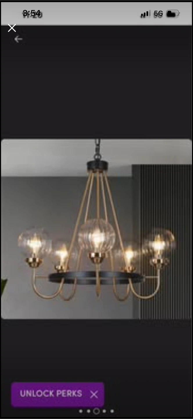 New New Yedidal 5-Light Wagon Wheel Chandelier - photo 3