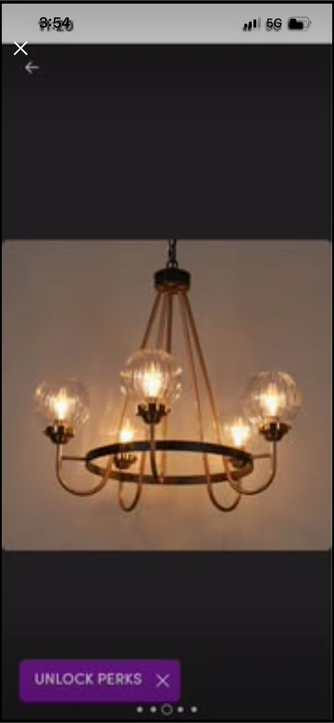 New New Yedidal 5-Light Wagon Wheel Chandelier - photo 2