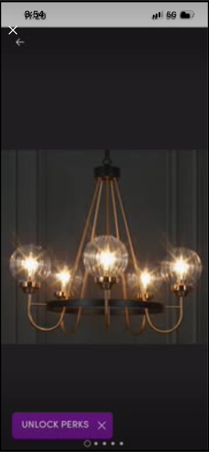 New New Yedidal 5-Light Wagon Wheel Chandelier