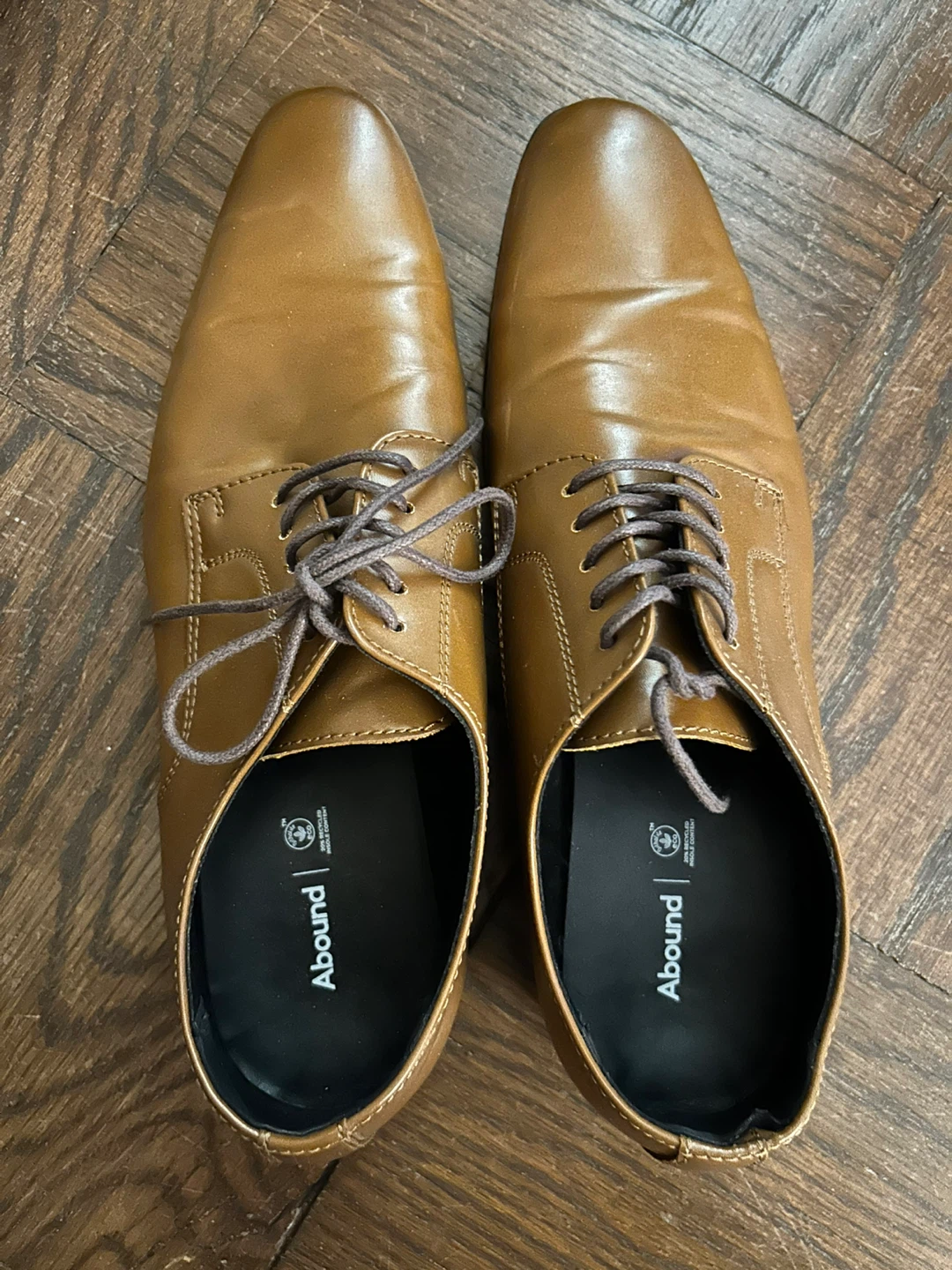 Abound Men's Brown Lace-Up Dress Shoes
