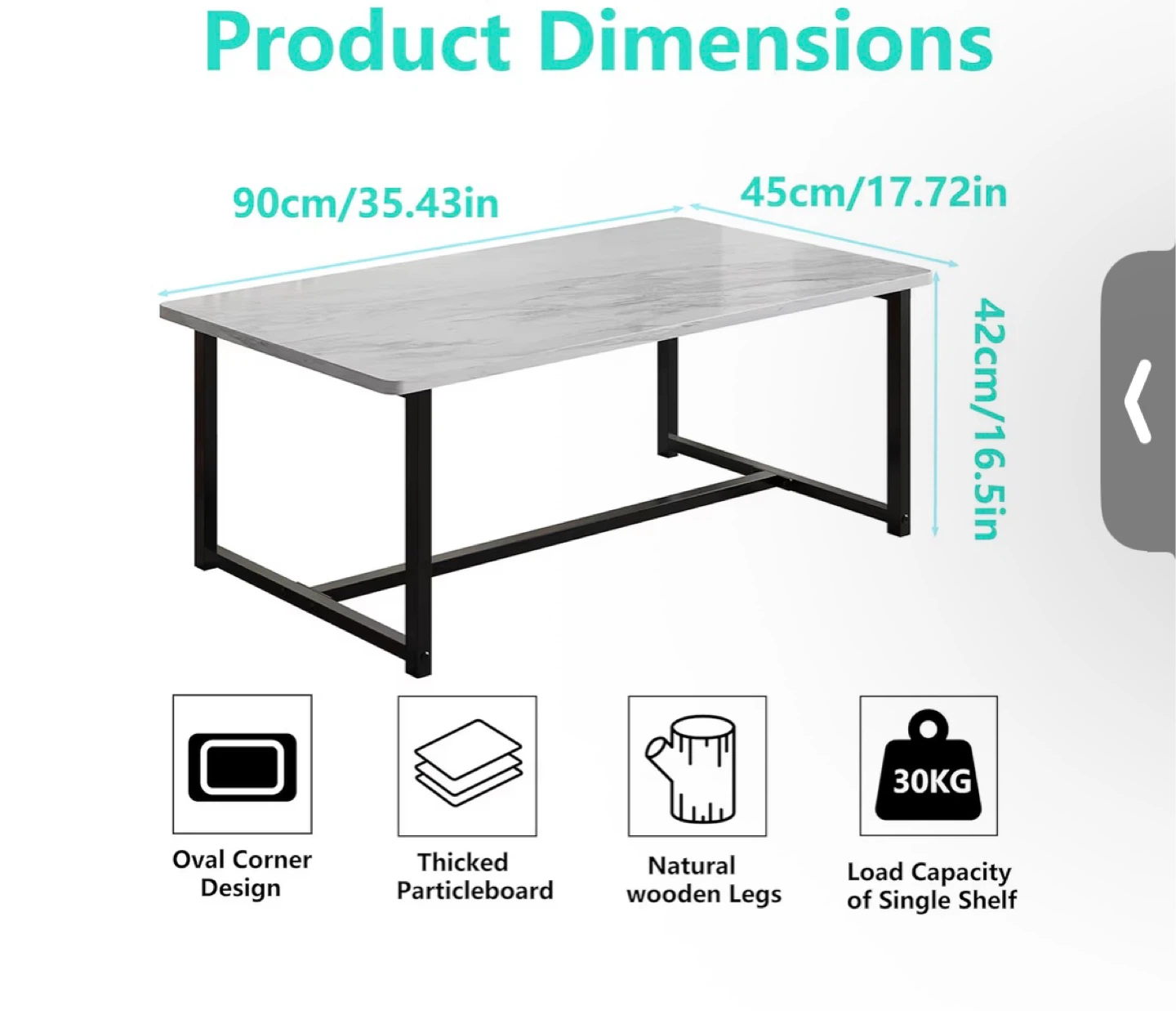 Rustic Gray Coffee Table
