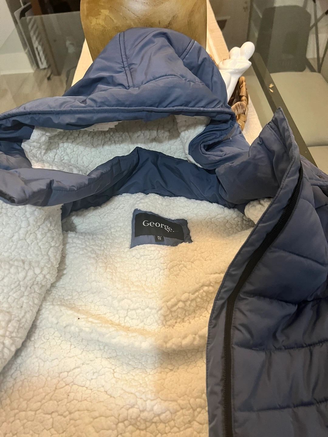 George Women's Puffer Coat with Sherpa Lining