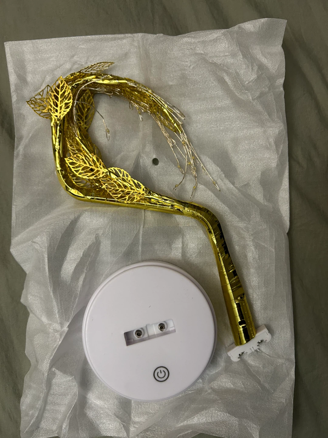 Decorative LED Tree - 20in / 50cm Gold/Silver - photo 2