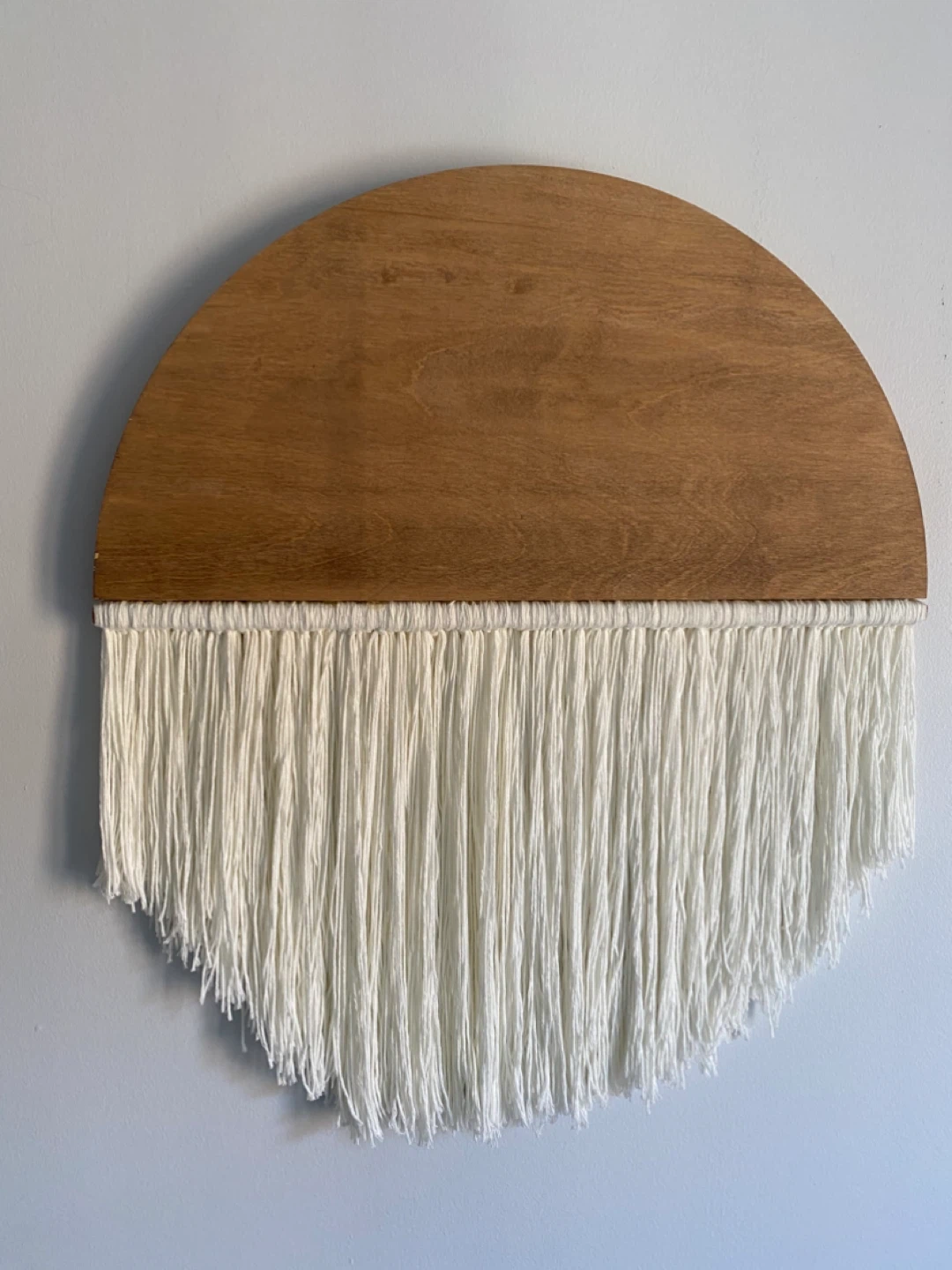 Half Moon Circle Wall Art. Minimalist Macrame Textile - photo 2