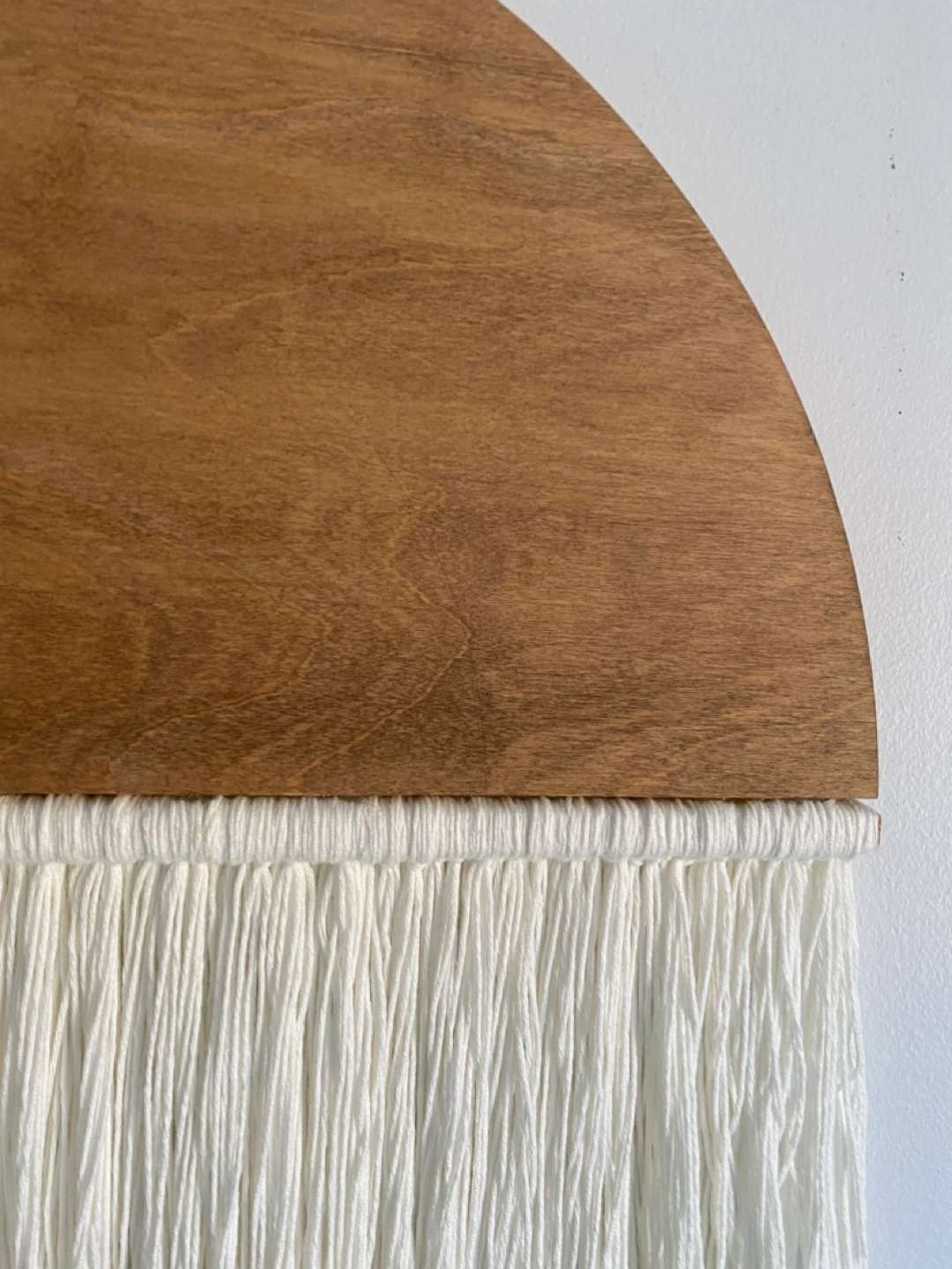 Half Moon Circle Wall Art. Minimalist Macrame Textile - photo 3