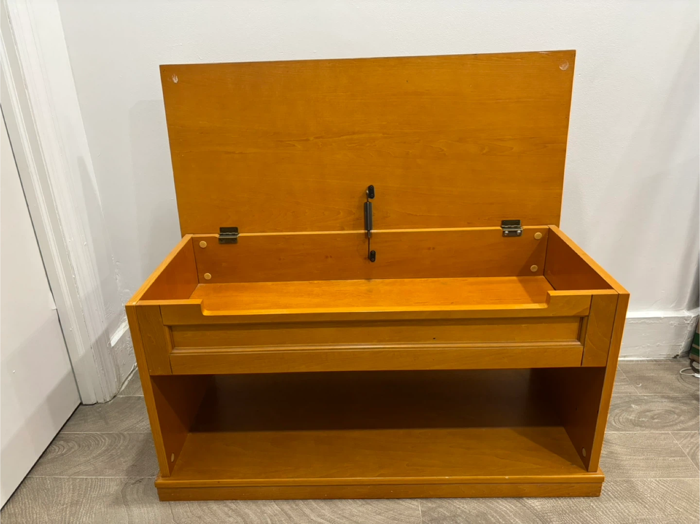 Wooden Storage Bench/ console with Lift-Top - photo 2