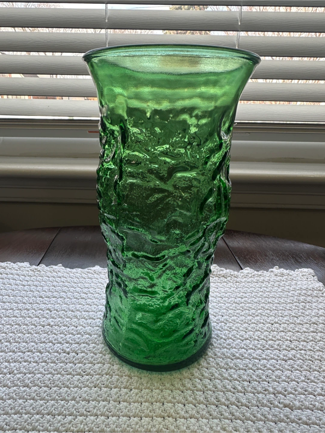 MCM Crinkled Glass Vase