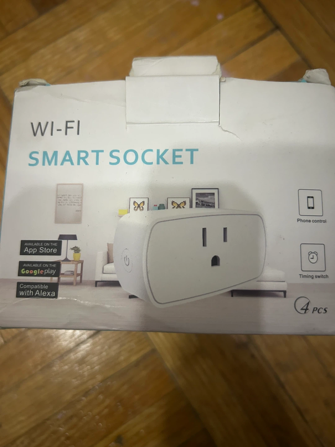 Wi-Fi Smart Socket 4 Pcs