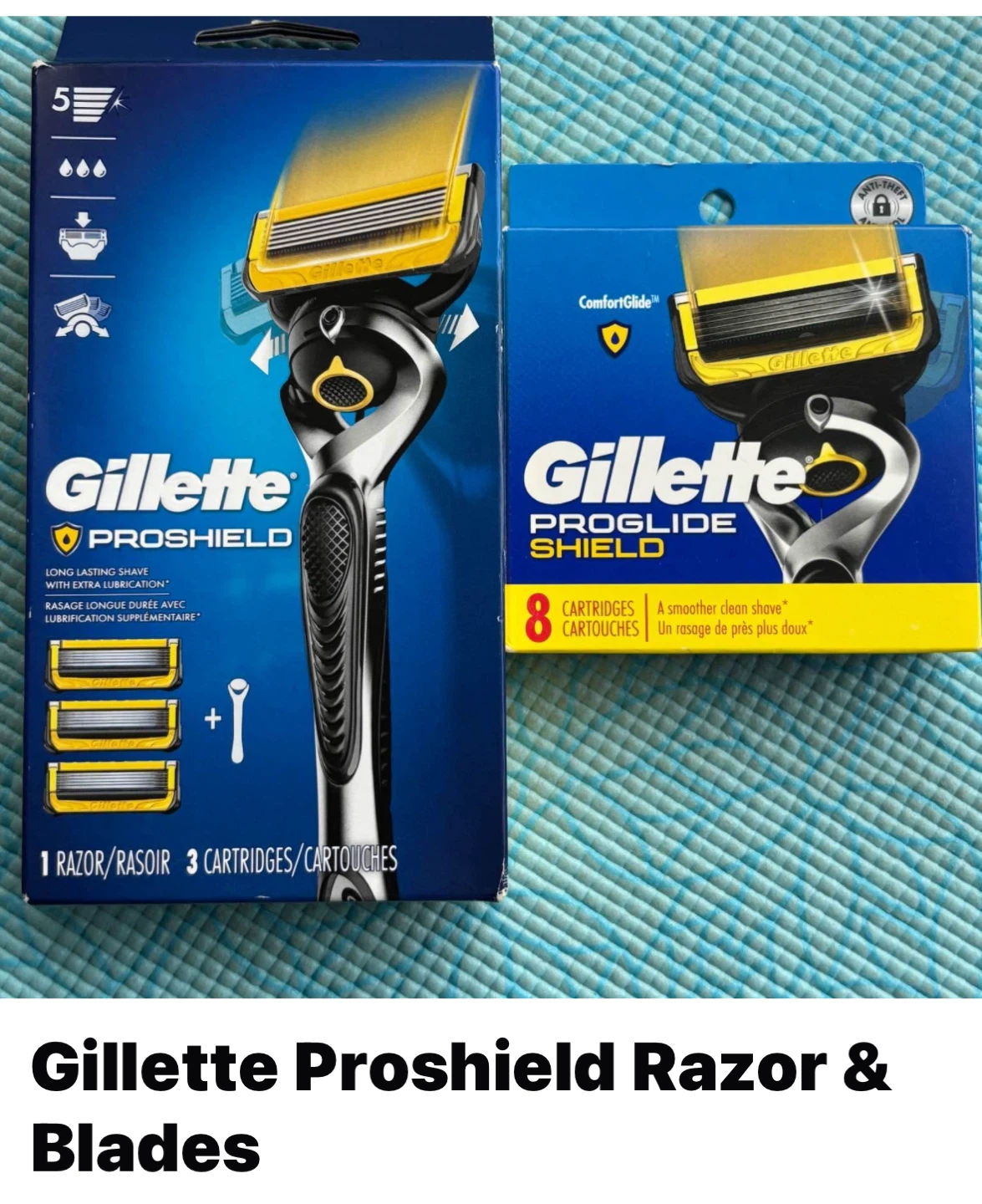 Gillette Proshield Razor with 8pk of cartridges