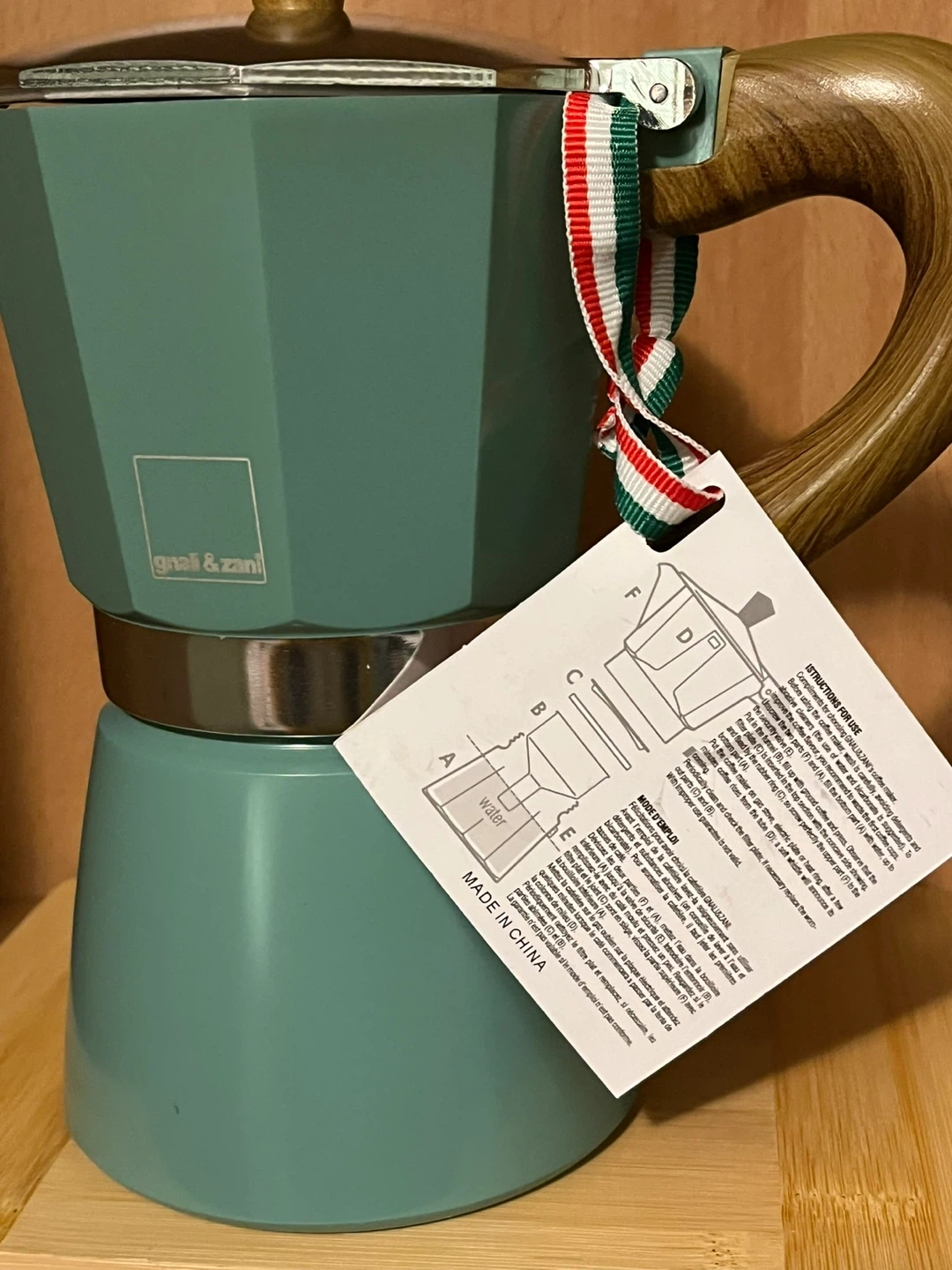 Green Gnali & Zani Moka Pot - photo 2