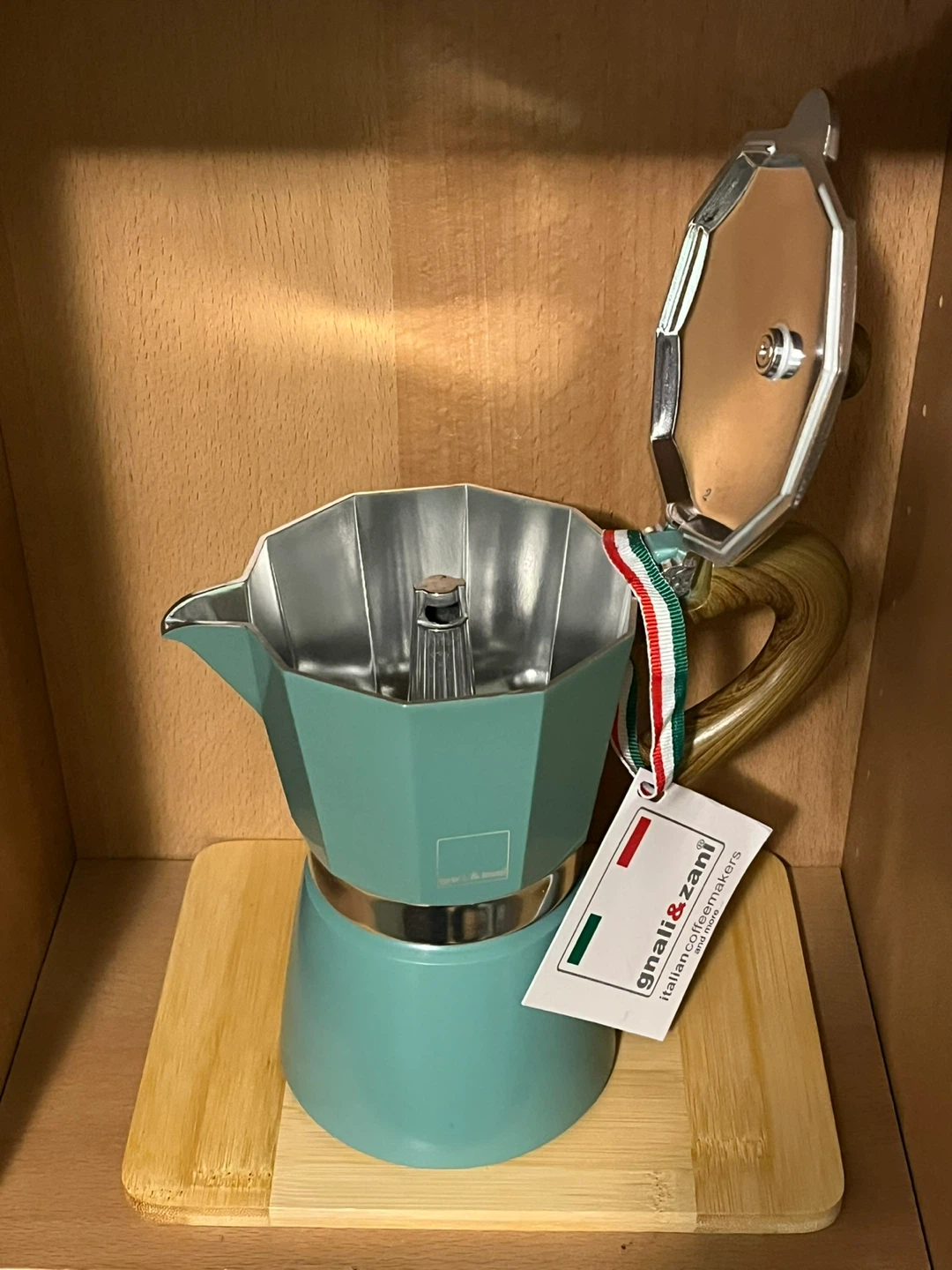 Green Gnali & Zani Moka Pot - photo 3