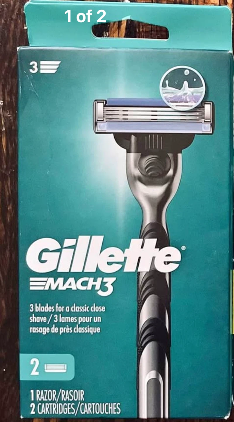 Gillette Mach3 Razor with 2 Cartridges