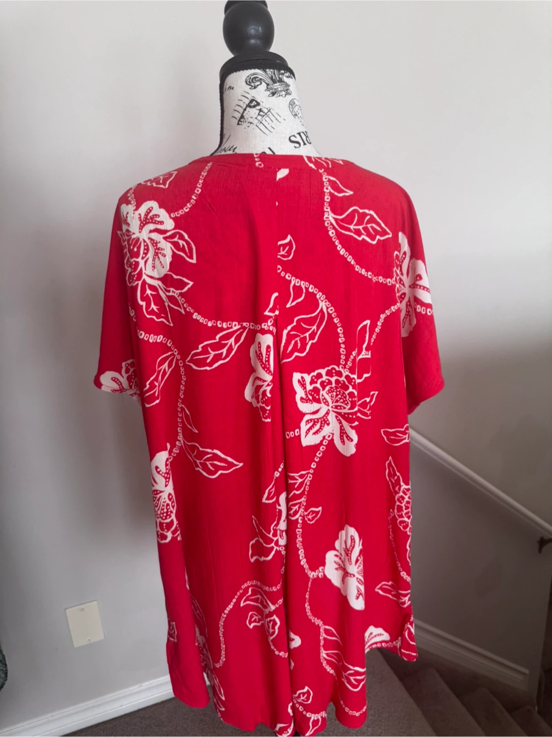 Red Floral Tunic Top - photo 4