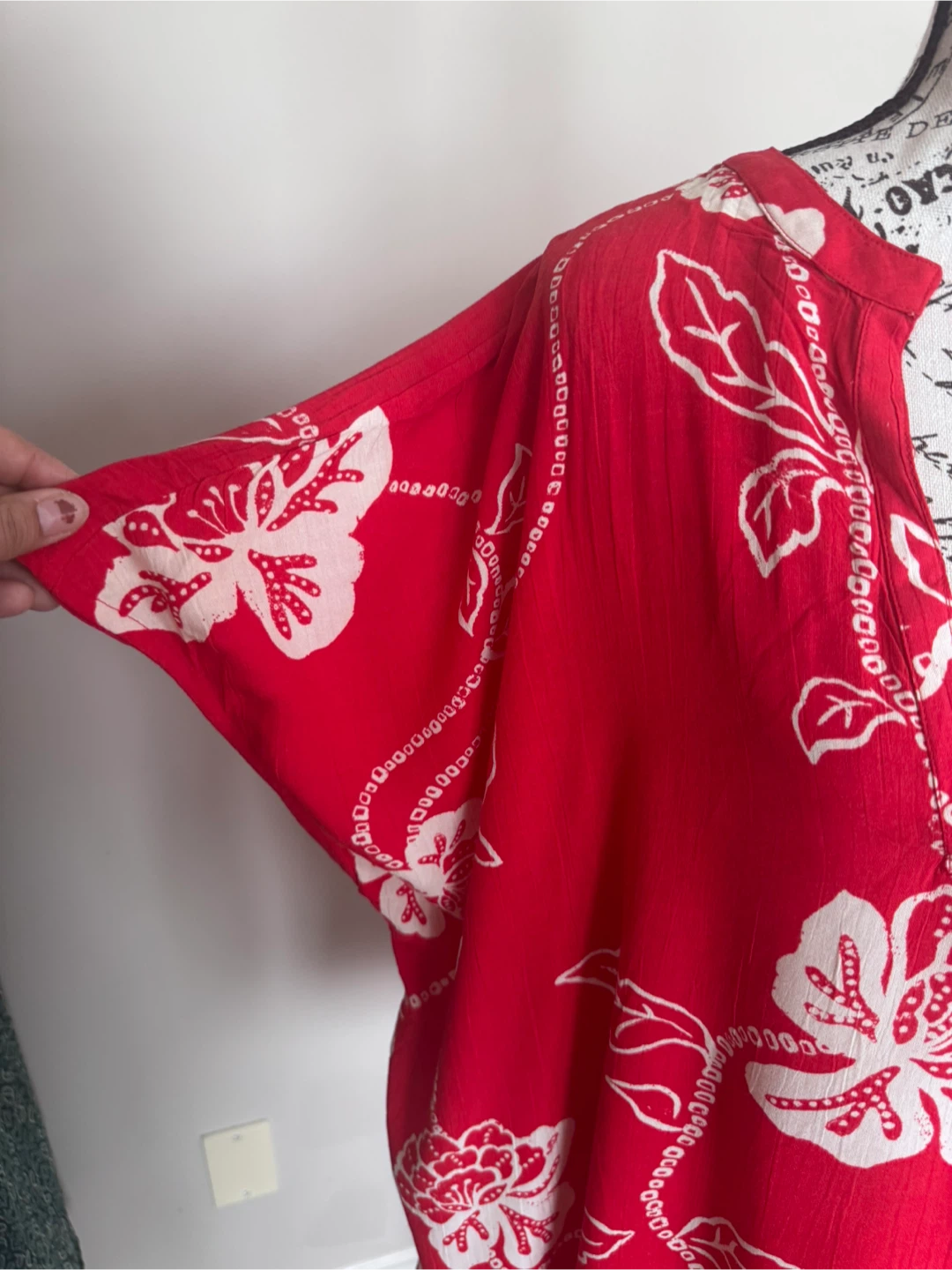 Red Floral Tunic Top - photo 3