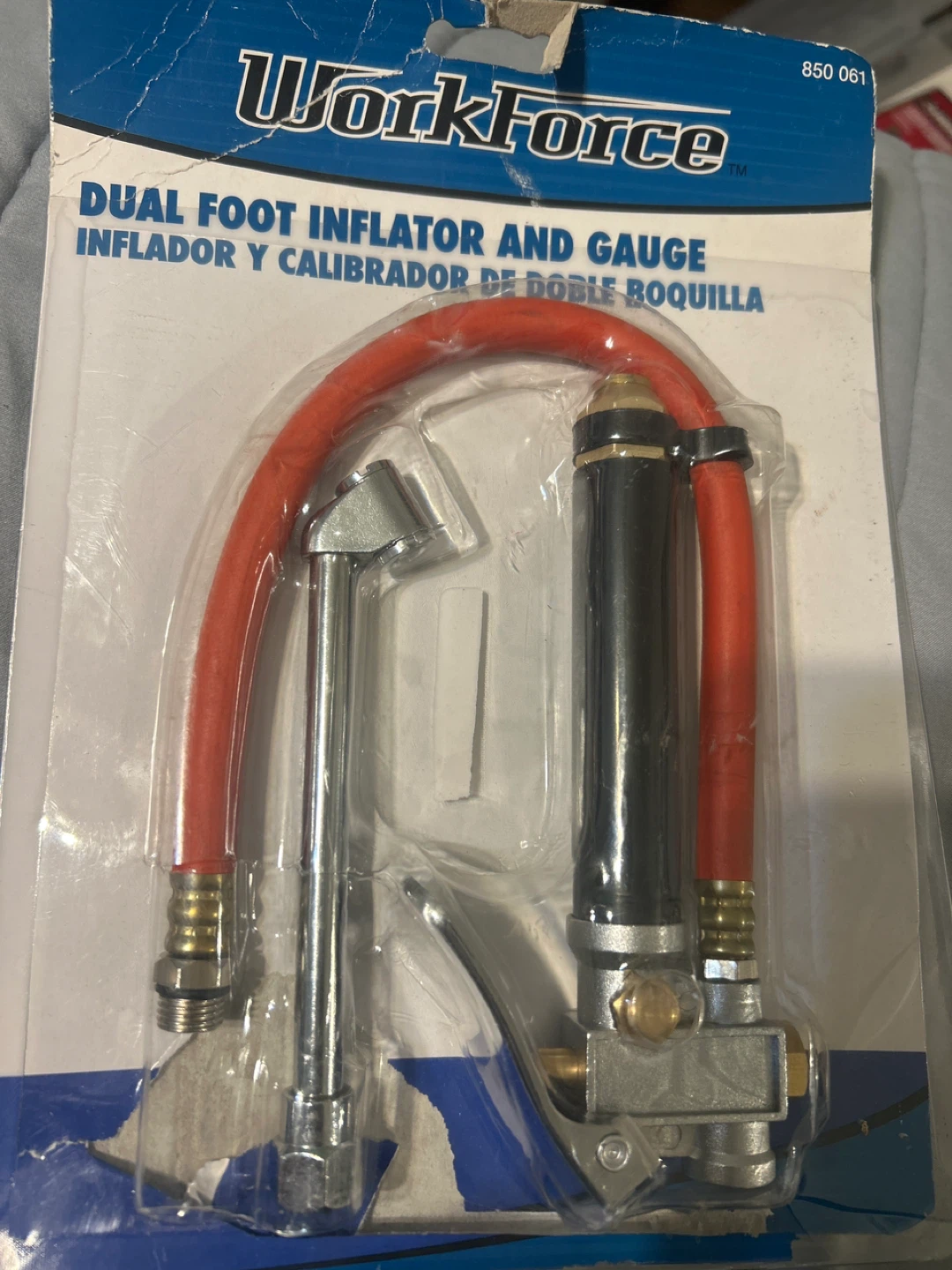 WorkForce Dual Foot Inflator and Gauge