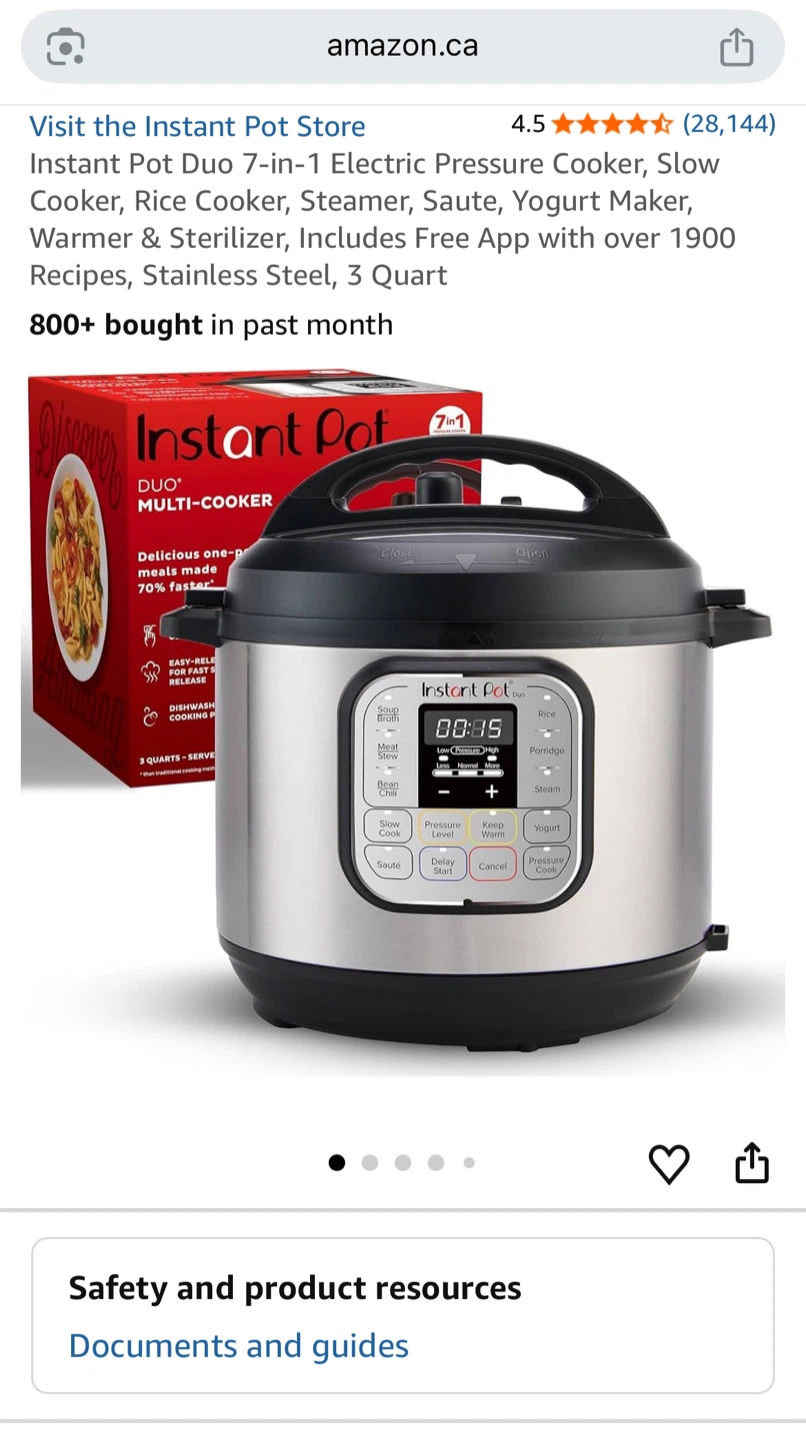 Instant Pot 7-1 Electric Pressure Cooker
