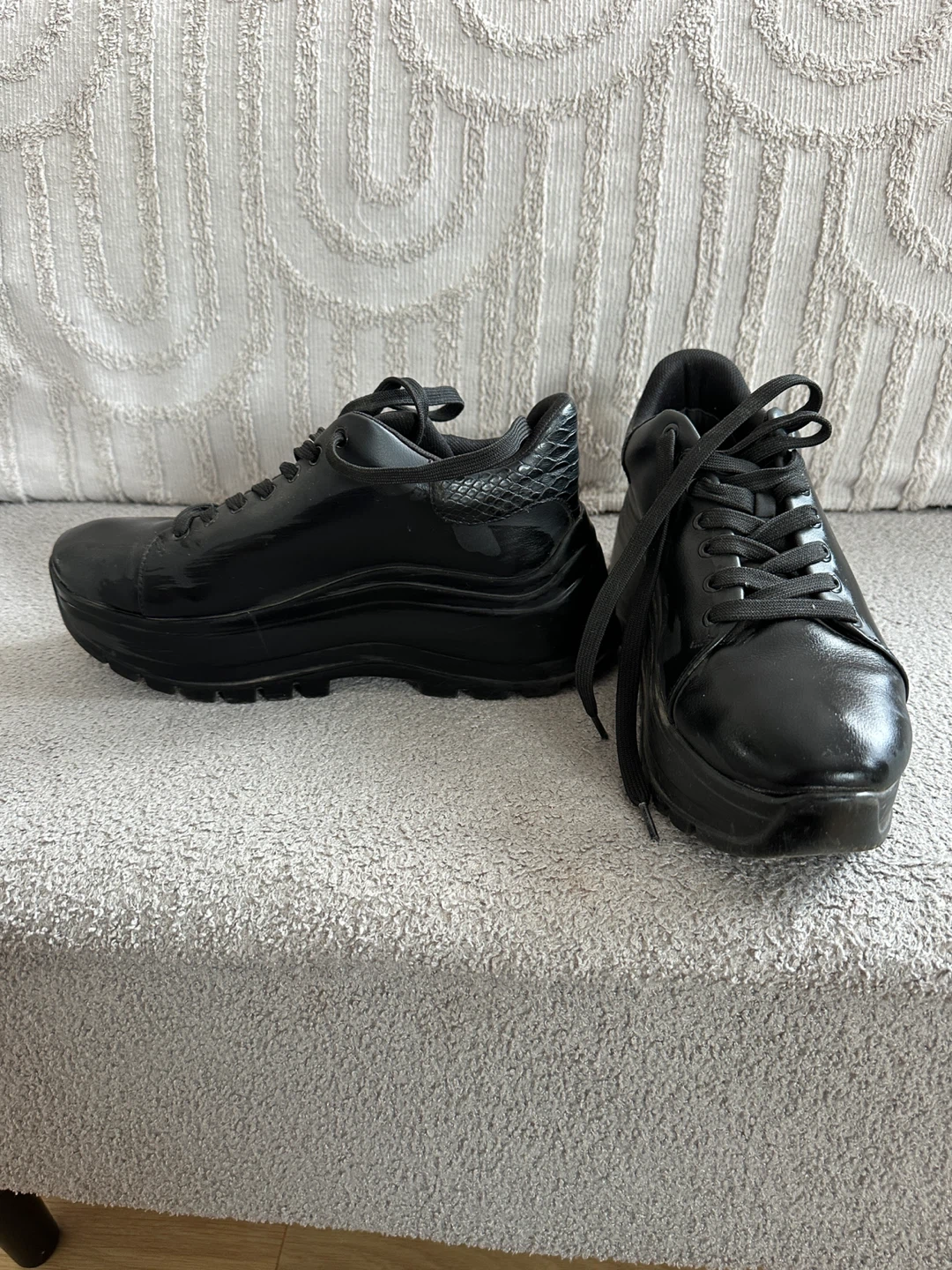 Black Platform Sneakers