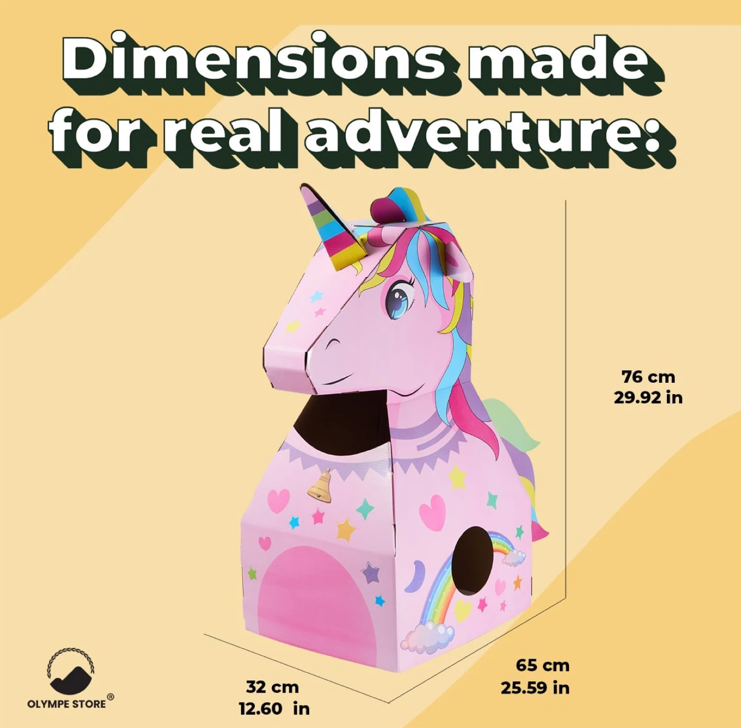 Olympe Store Kids Cardboard Unicorn Costume - photo 5