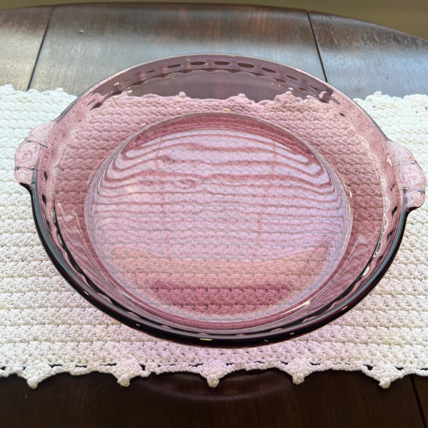 Rare Vintage Pyrex Cranberry Pie Dish