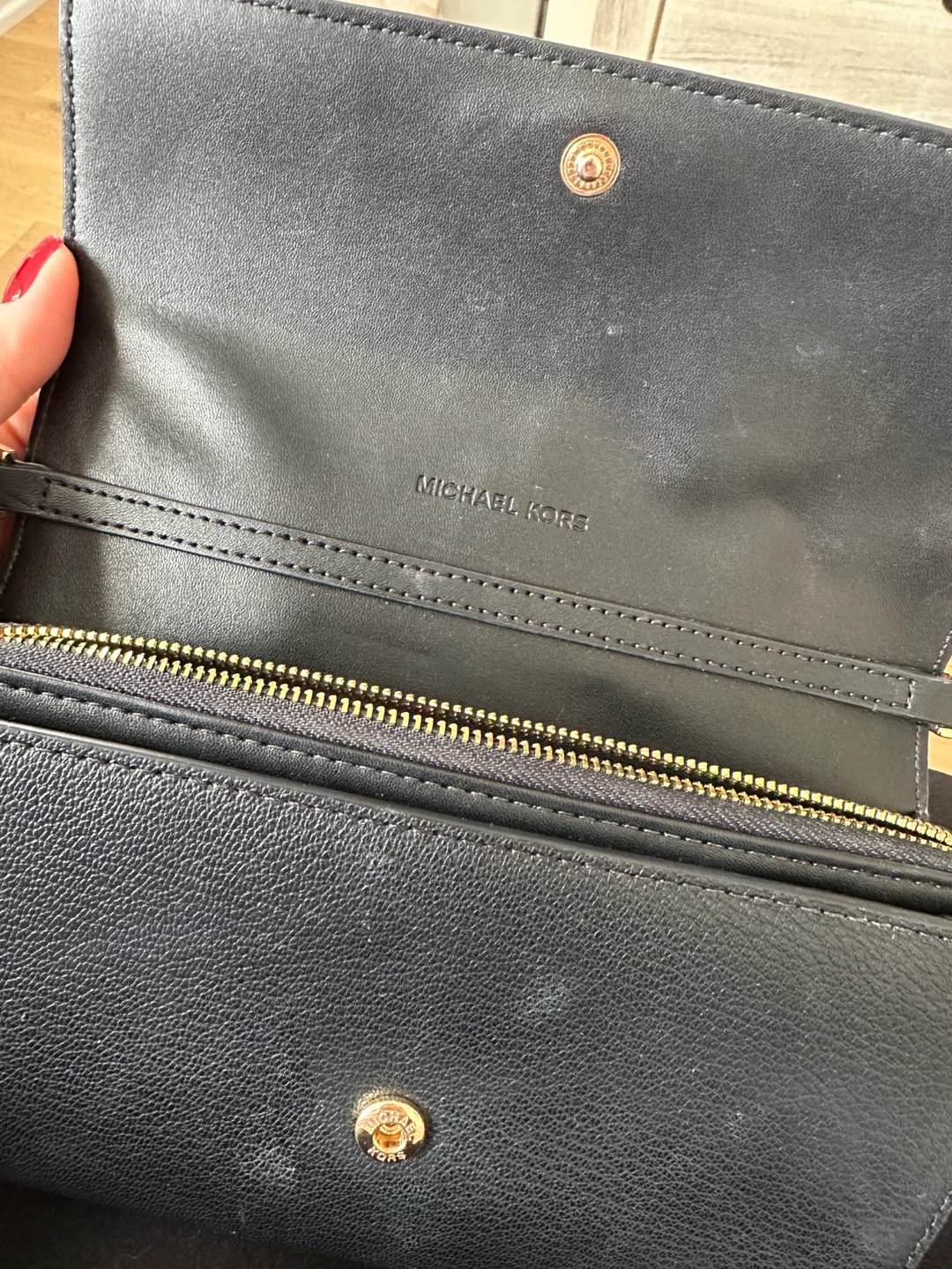 MICHAEL KORS Black Leather Wallet Crossbody Bag - photo 3