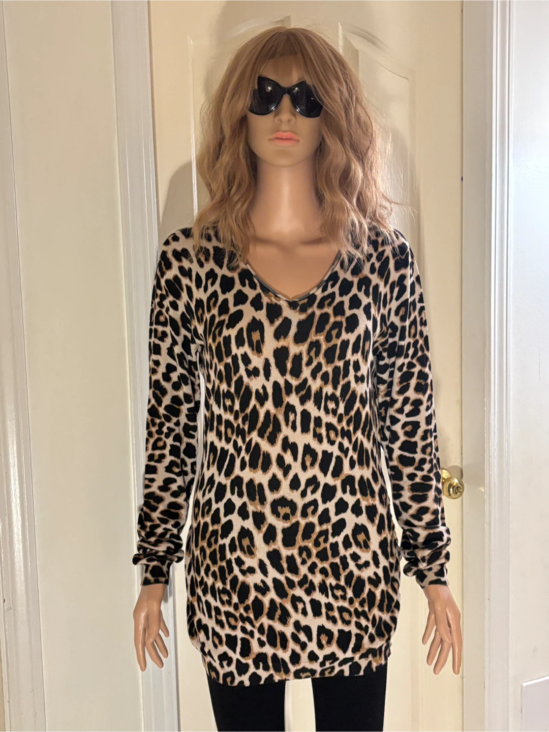 🐆 Women’s Leopard Print Mini Dress- Size Medium