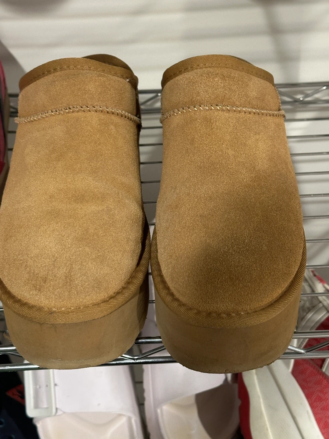 Cushionaire Brown Suede Memory Foam Mules