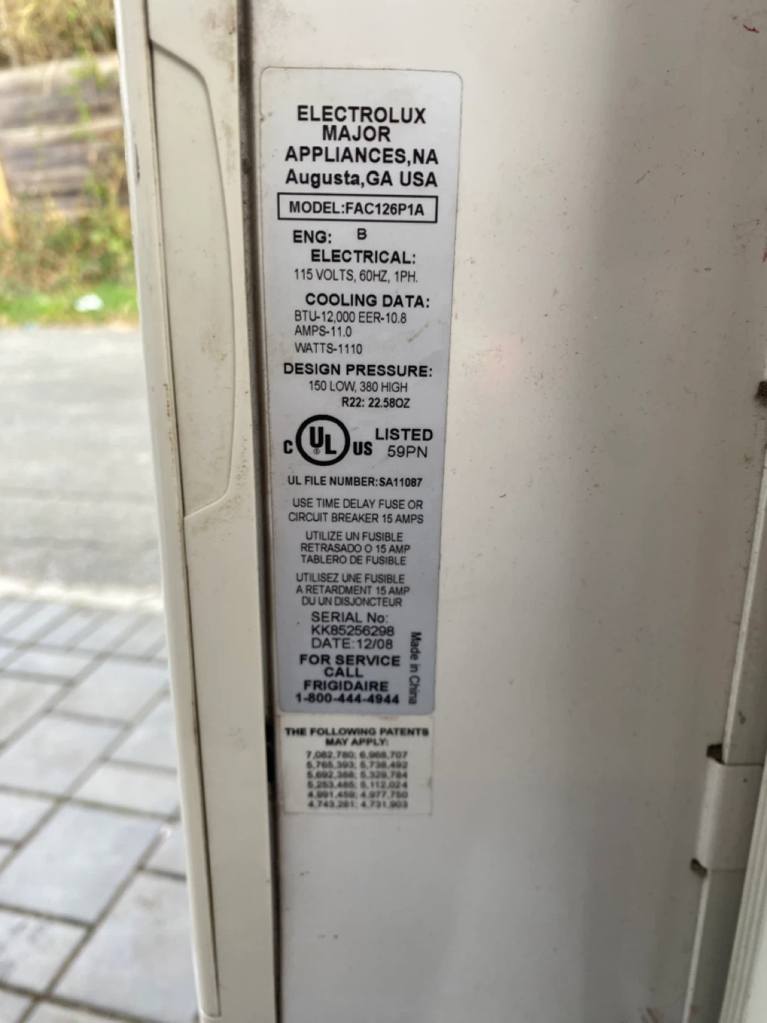 Frigidaire Air Conditioner - photo 2