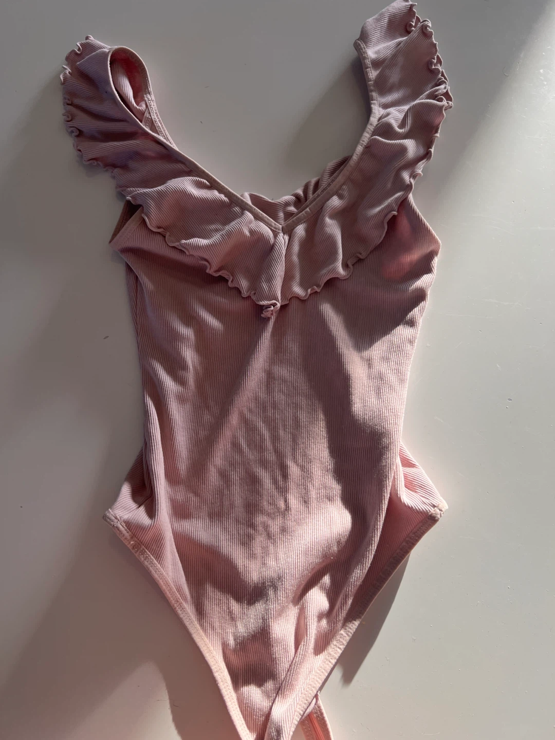 Wilfred Pink Ribbed Bodysuit XS - photo 2