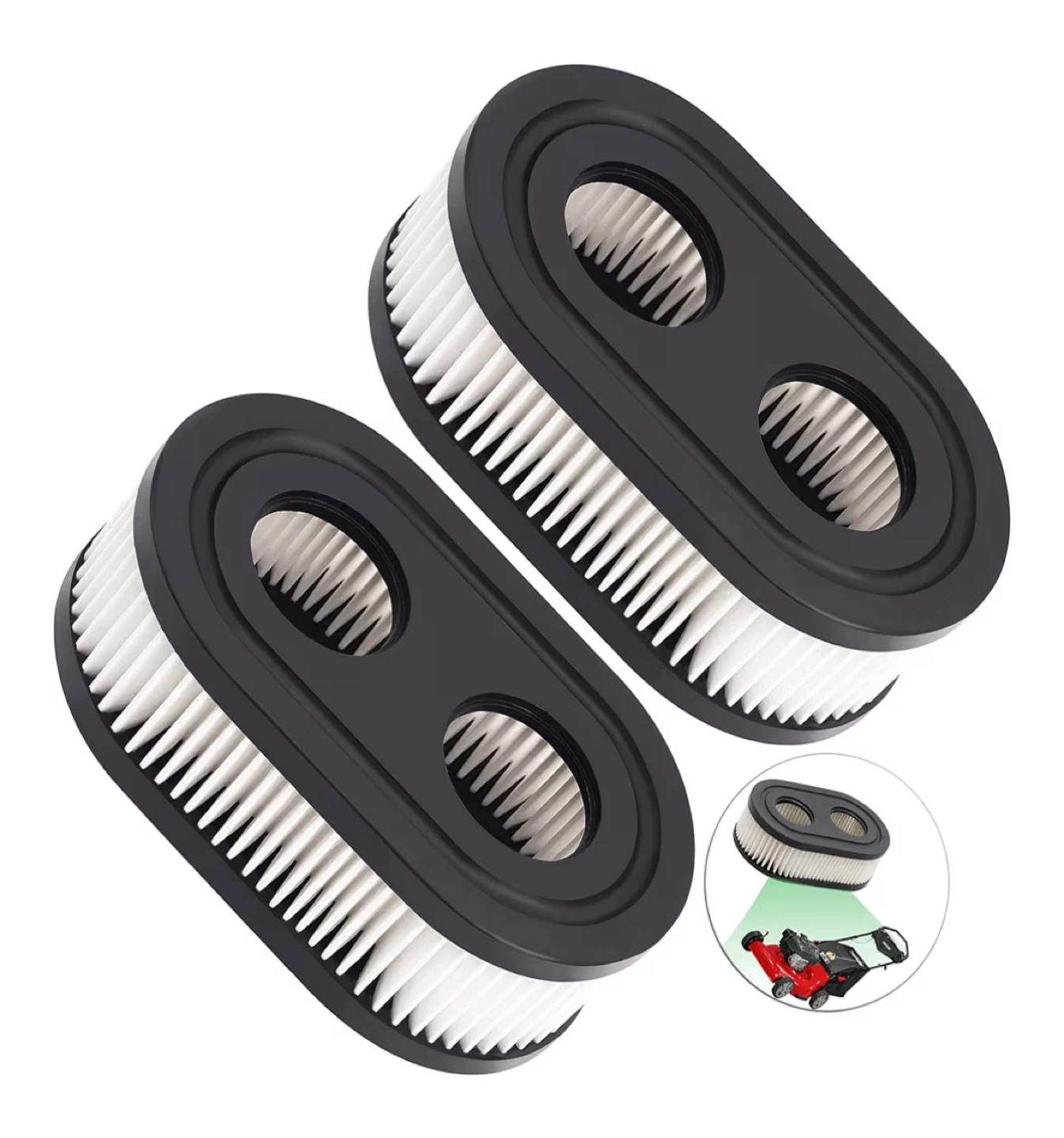 2 Pack Lawn Mower Air Filter for Briggs & Stratton