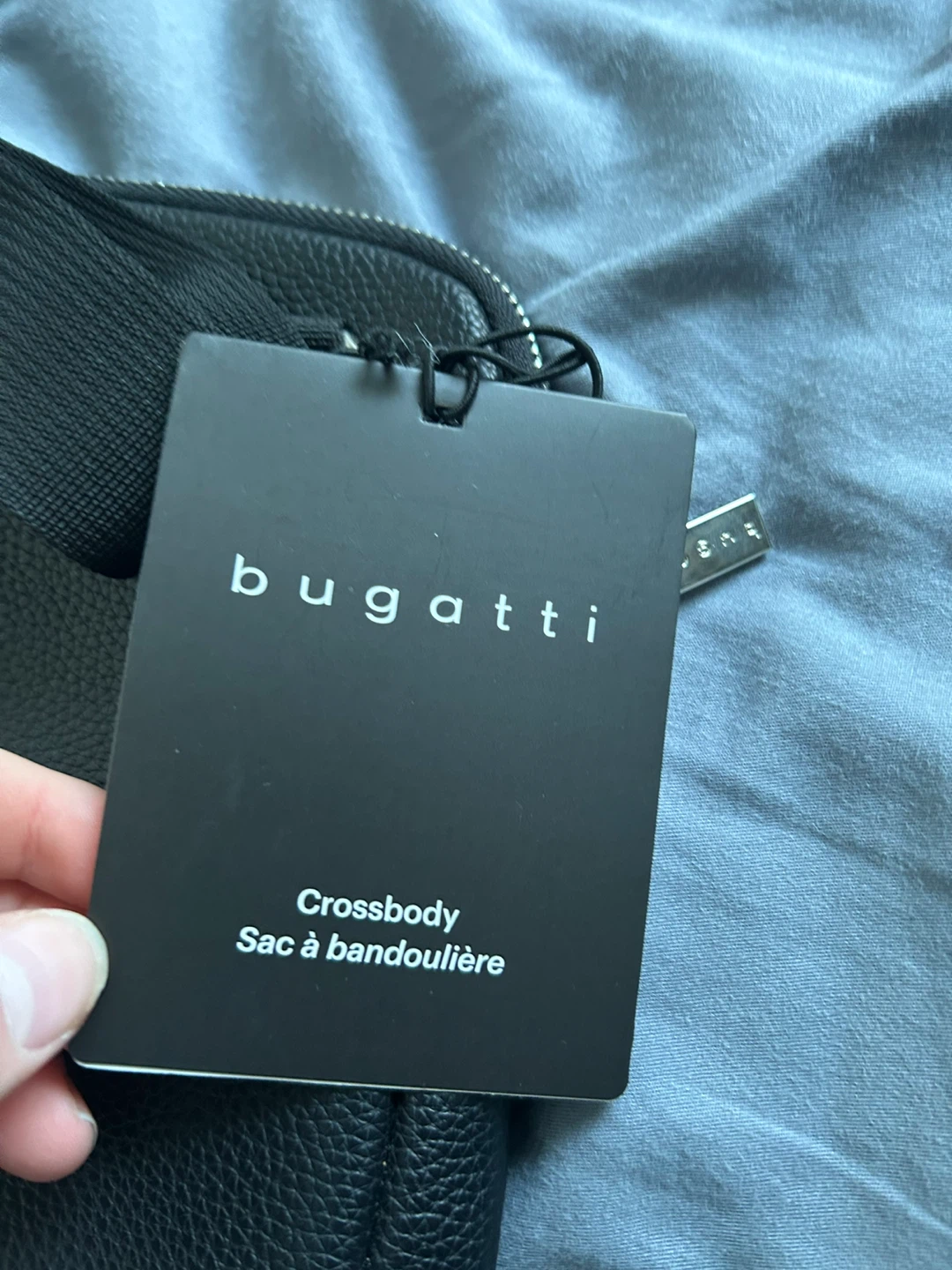 Bugatti Black Vegan Leather Crossbody Bag - photo 2