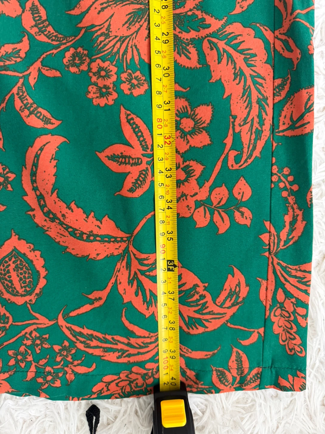 Green Floral Print Wide Leg Pants - photo 3