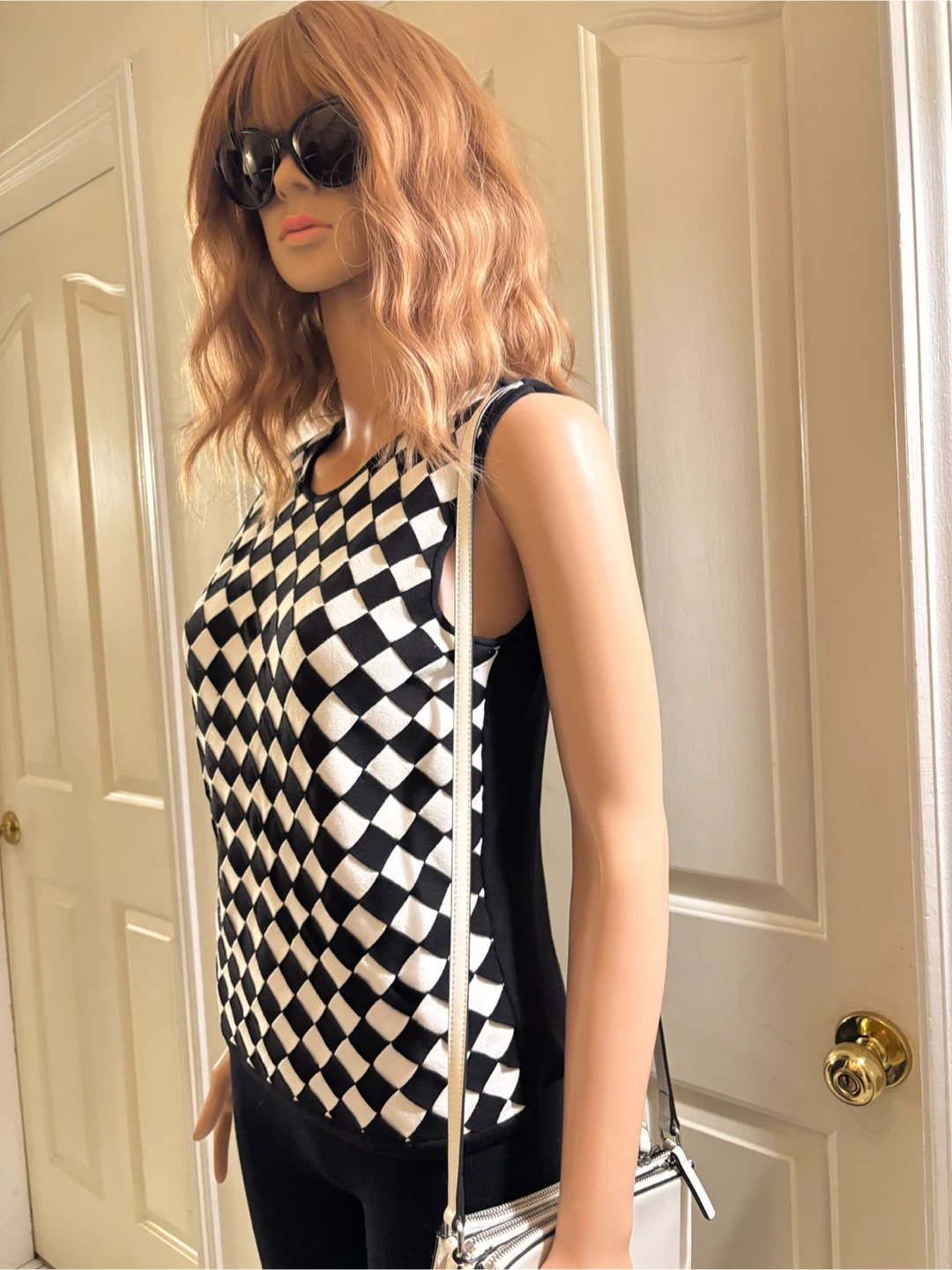 Classic  Sleeveless Top - Diamond Pattern - Size PL - photo 4