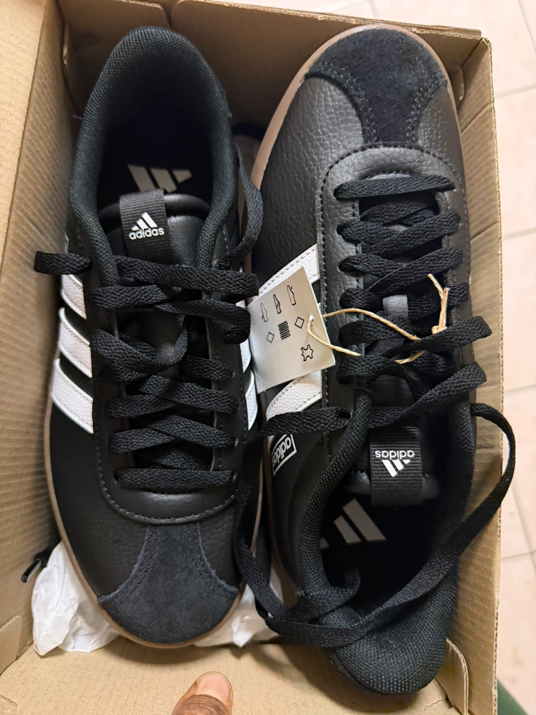 Adidas Black White Stripes Shoes - photo 5