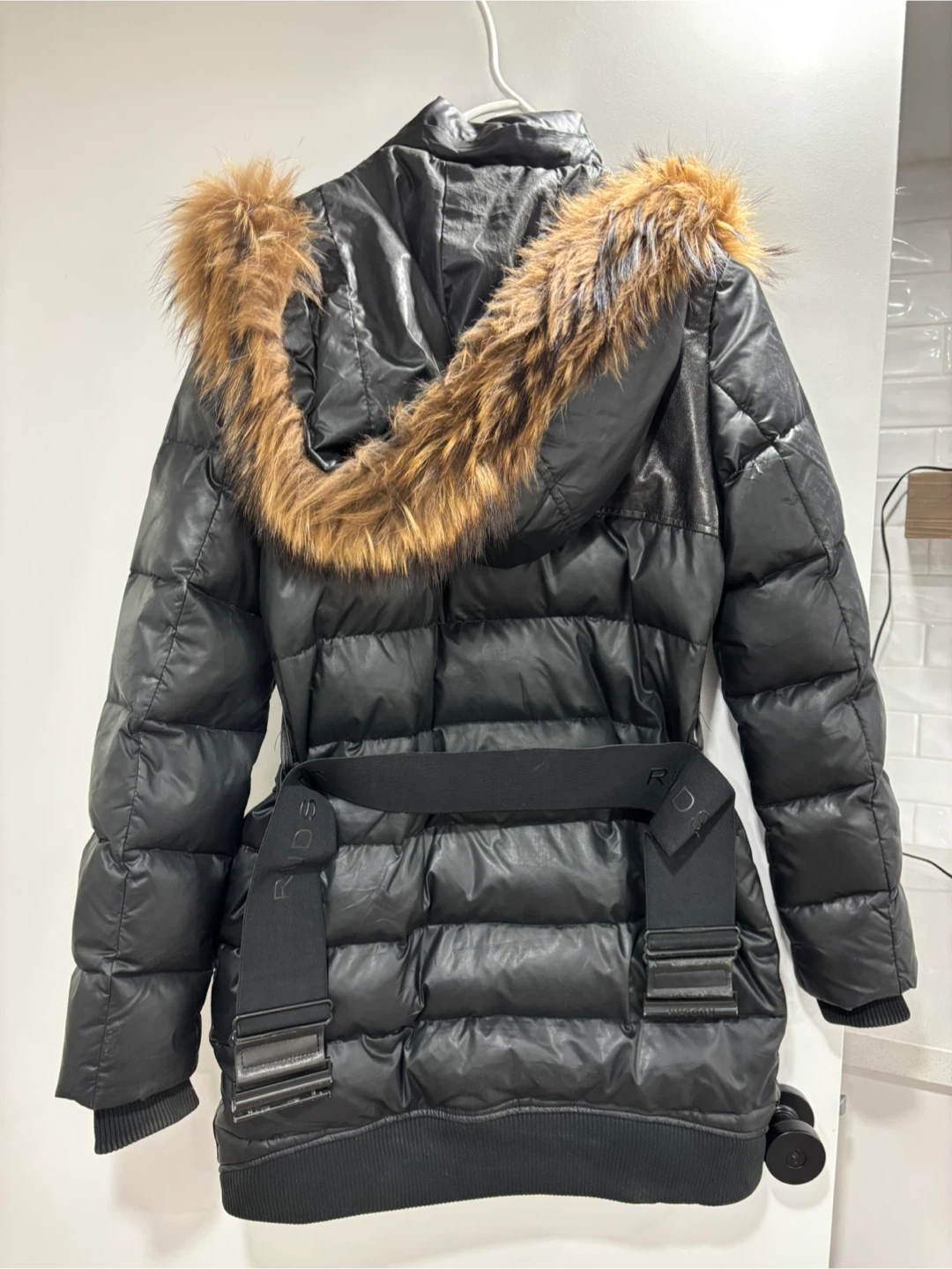 Rudsak Black Puffer Jacket with Fur Hood - photo 2