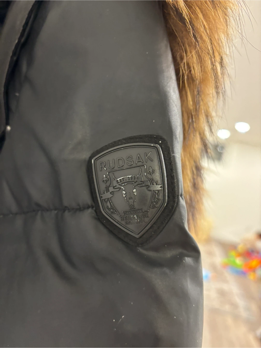 Rudsak Black Puffer Jacket with Fur Hood - photo 4